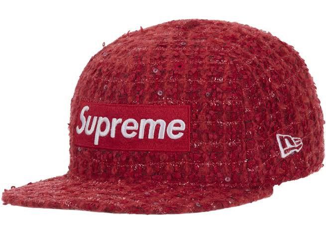 Supreme Supreme Boucle Box Logo Black Fitted Hat Size 7 5/8 Size ONE SIZE - 3 Thumbnail