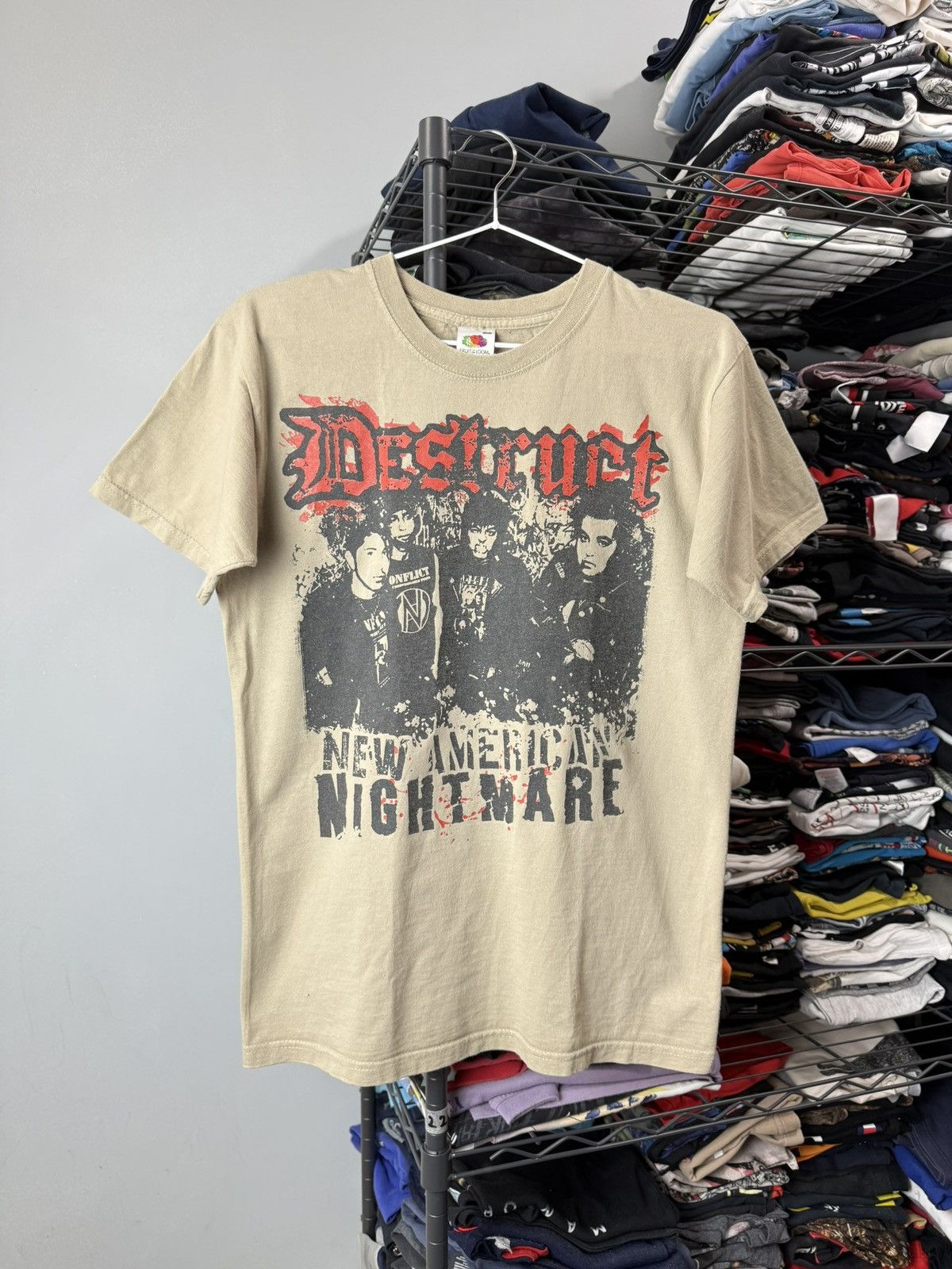 Band Tees Vintage 2000s Destruct New American Nightmare T Shirt Size US S / EU 44-46 / 1 - 1 Thumbnail