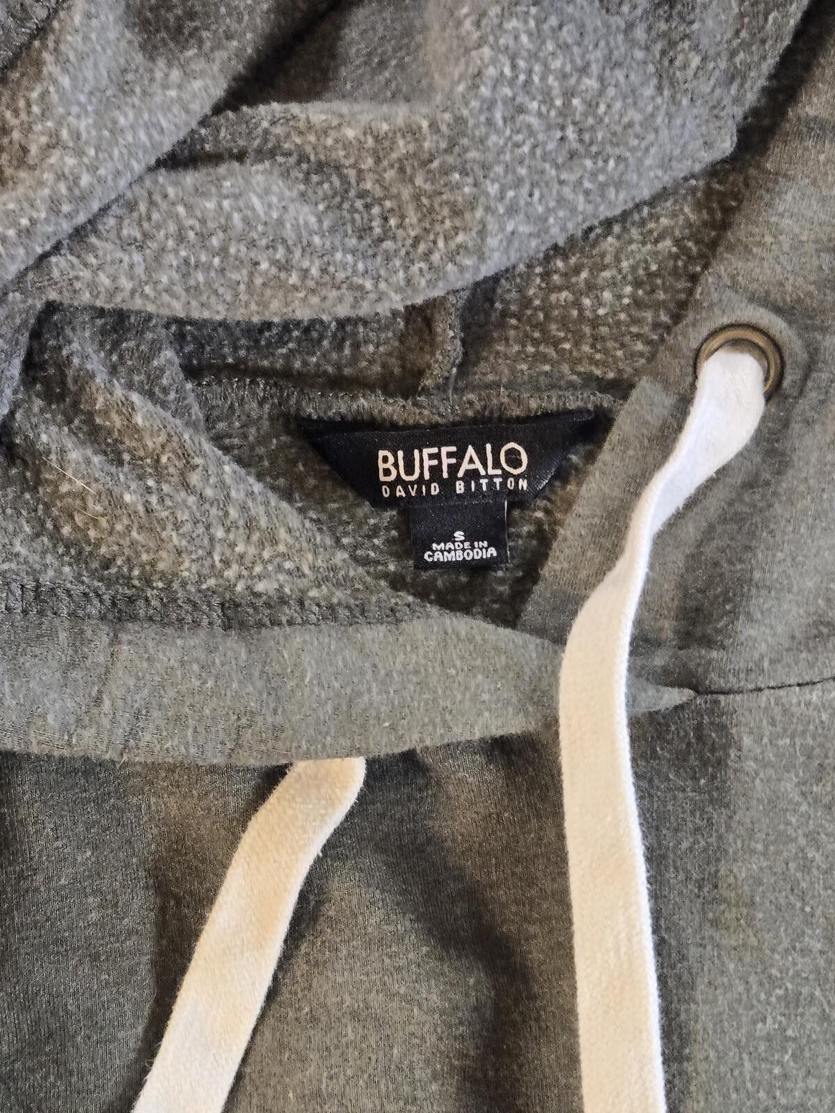 Buffalo David Bitton Wmn S Super Soft Oversized Knit Hoody Pullover Olive Size S / US 4 / IT 40 - 3 Thumbnail