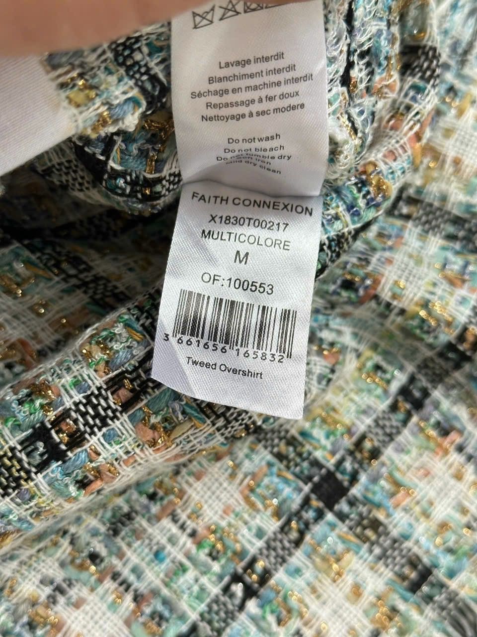 Designer × Faith Connexion Faith Connextion Multicolor Tweed Shirt Size US M / EU 48-50 / 2 - 7 Thumbnail