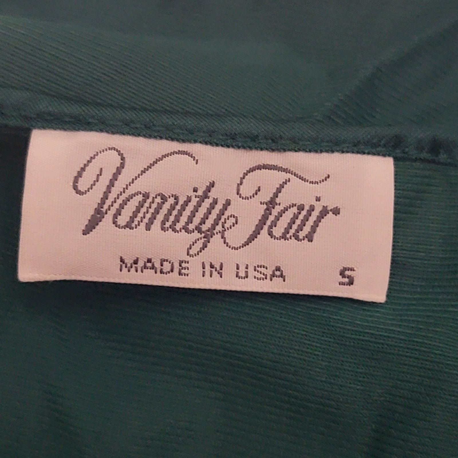 Vintage Vintage Emerald Green Lingerie Nightgown Size ONE SIZE - 6 Thumbnail