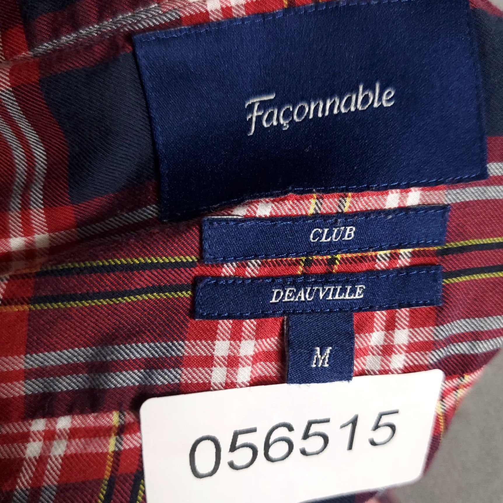 Faconnable Façonnable Red Plaid Button-Up Shirt Mens Medium Long Sleeve Casual Size US M / EU 48-50 / 2 - 8 Thumbnail
