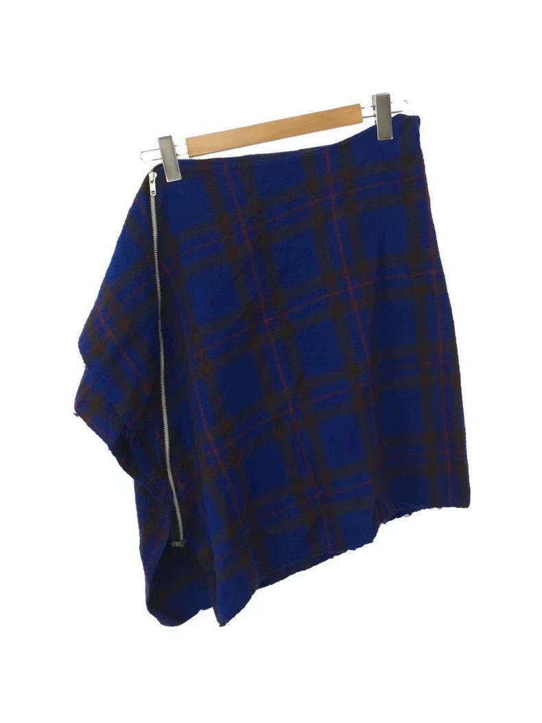 Comme des Garcons Comme des Garcons size S Blue plaid deformed skirt skirt Size 25" / US 0 / IT 36 - 1 Thumbnail