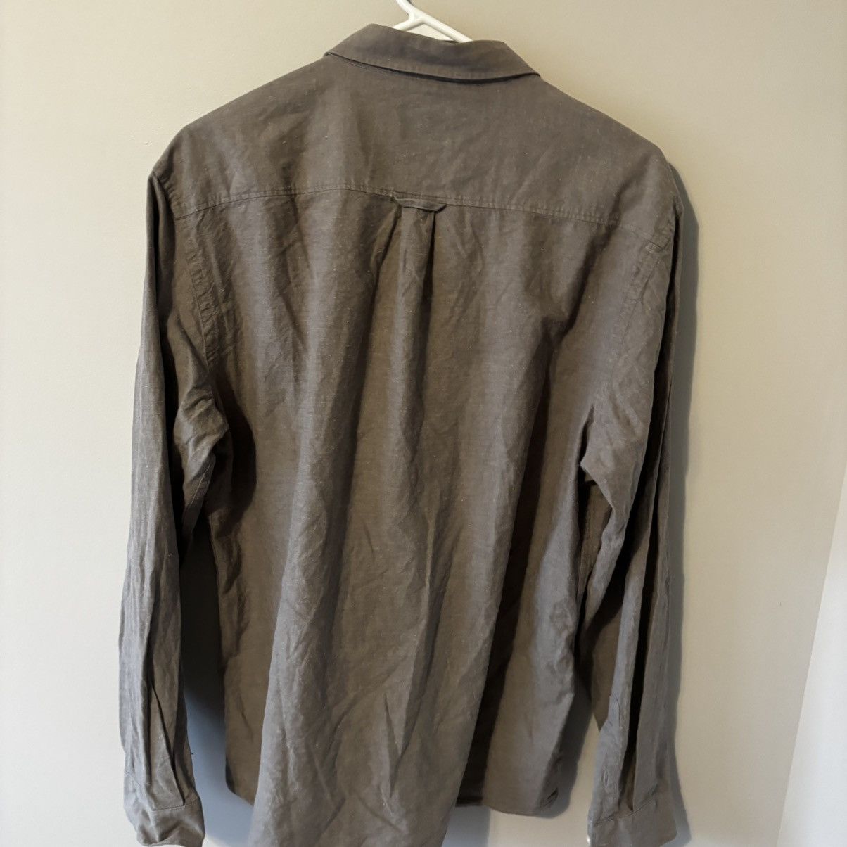 Frank & Oak Frank And Oak Grey Cotton Cloth Textures Button Down Shirt Size US XL / EU 56 / 4 - 3 Thumbnail