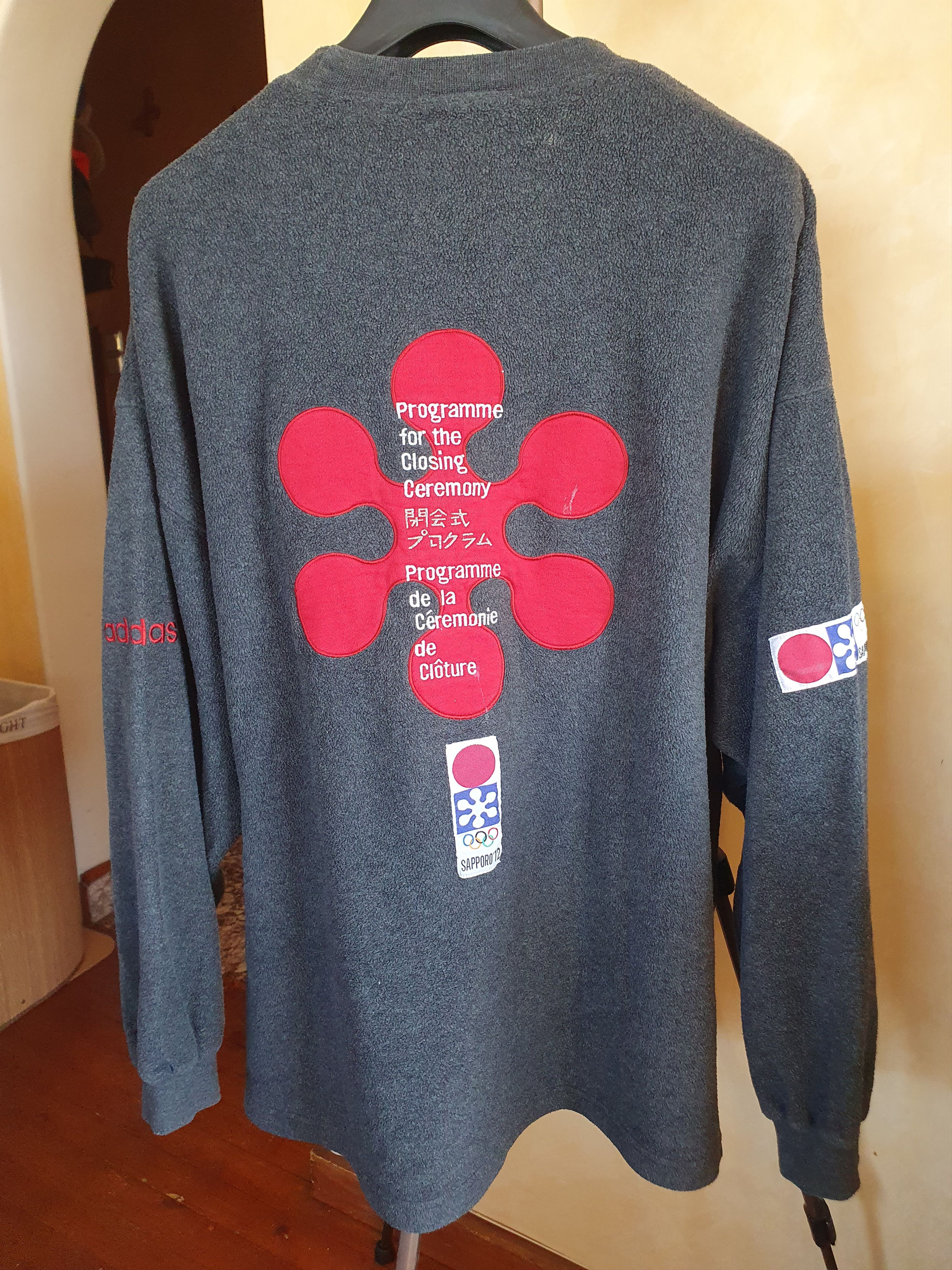 Adidas × Japanese Brand × Vintage Adidas Sapporo XI Olimpic Winter Games 1972 Vintage Fleece Size US XL / EU 56 / 4 - 16 Thumbnail