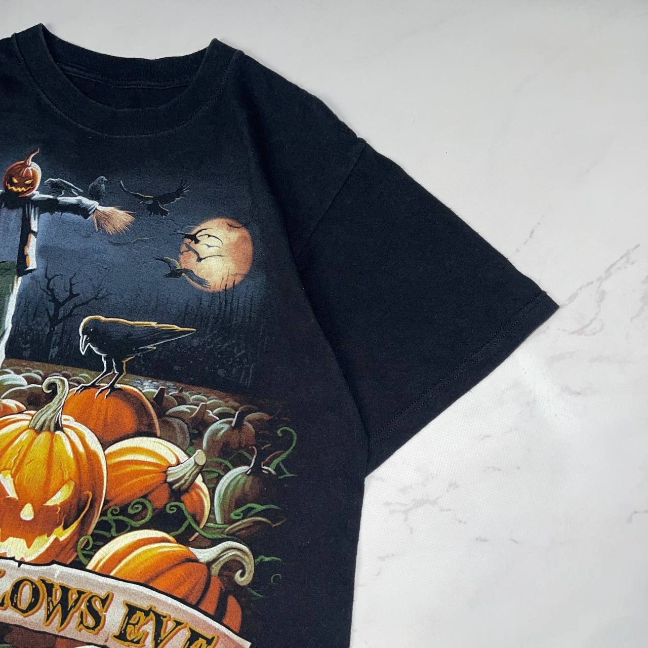 Vintage Vintage t-shirt all hallows eve Halloweend Tee Pumpkin Size US M / EU 48-50 / 2 - 4 Thumbnail