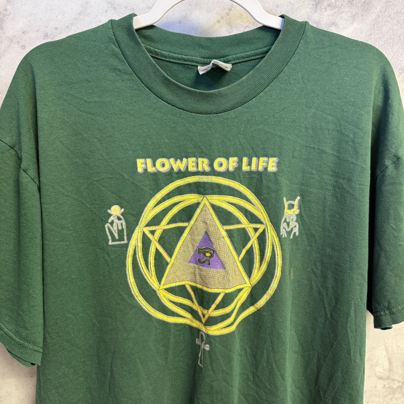 Vintage Vintage Sacred Geometry Flower Of Life T Shirt Men’s XL Size US XL / EU 56 / 4 - 1 Thumbnail