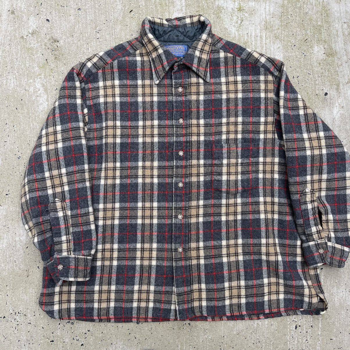 Pendleton Vintage PENDLETON Wool Flannel Shirt Size US XL / EU 56 / 4 - 1 Thumbnail
