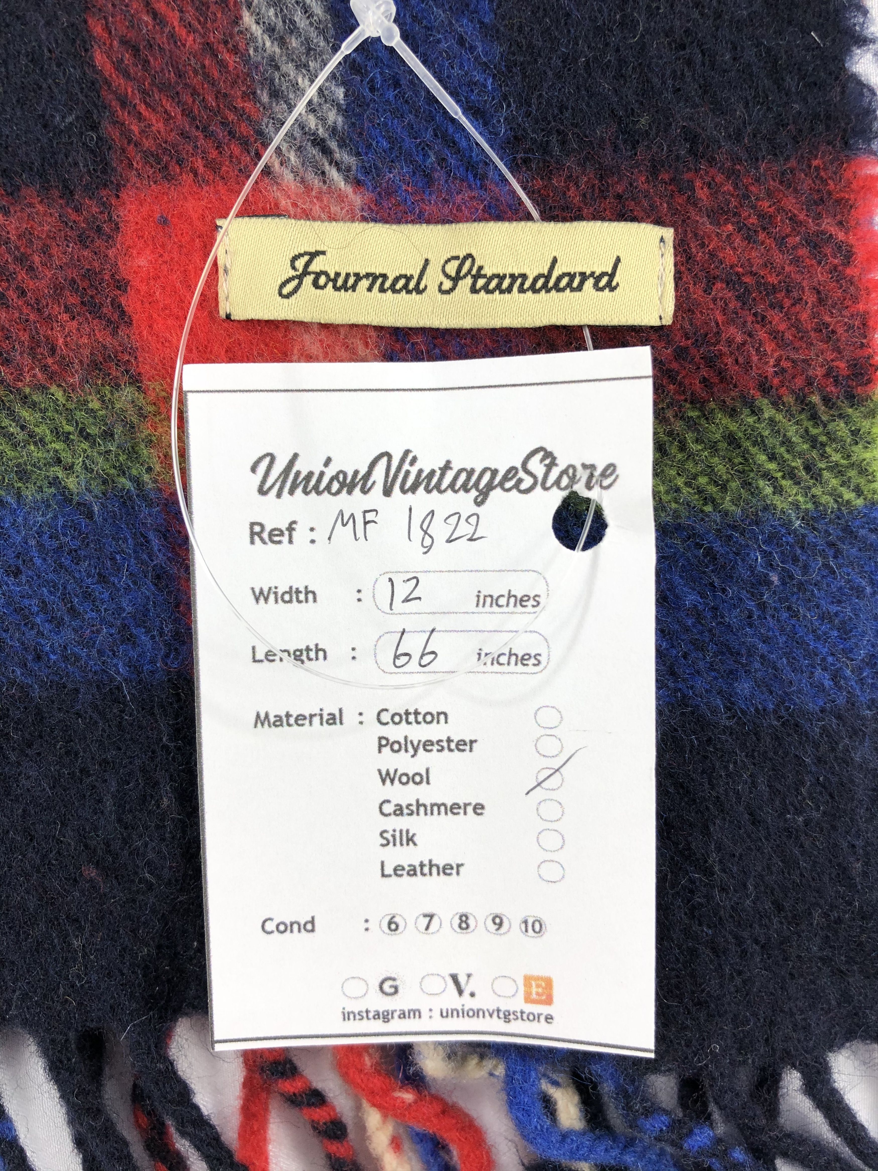 Journal Standard Vintage Journal Standard Scarf/Muffler/Neckwear MF1822 Size ONE SIZE - 6 Thumbnail
