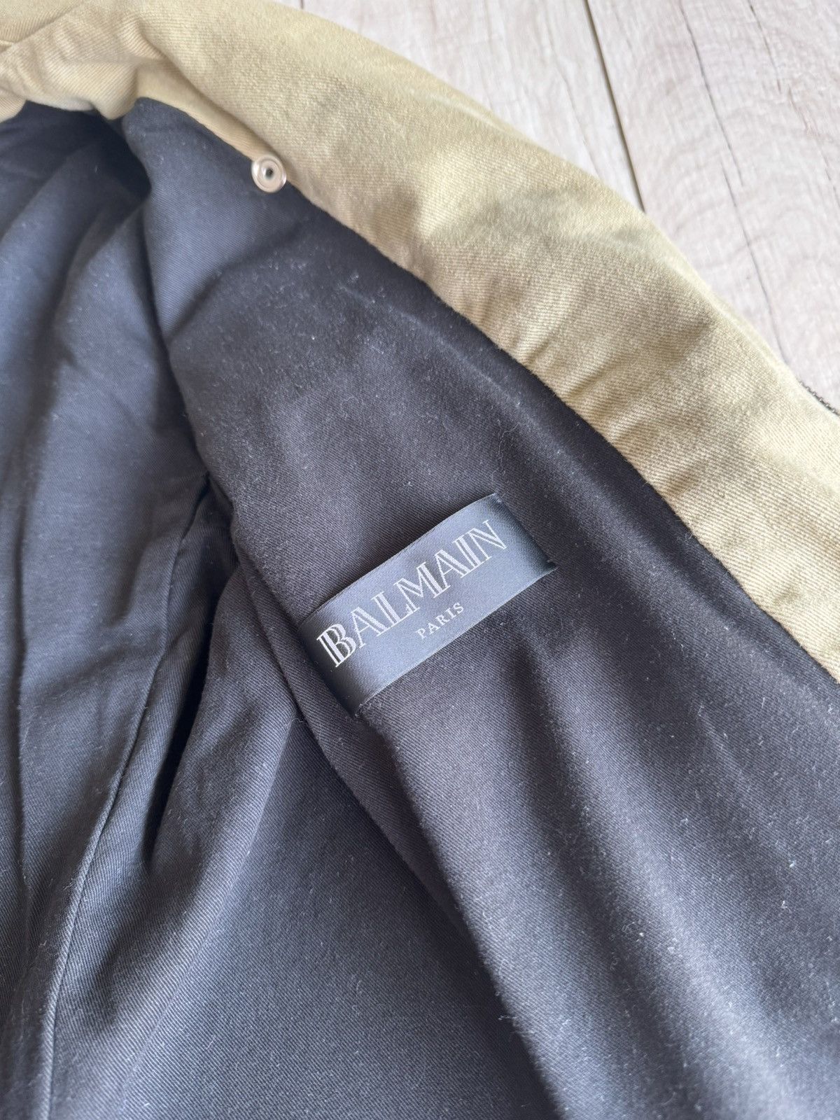 Balmain Balmain Decarnin Era Beige Biker Size US L / EU 52-54 / 3 - 11 Thumbnail