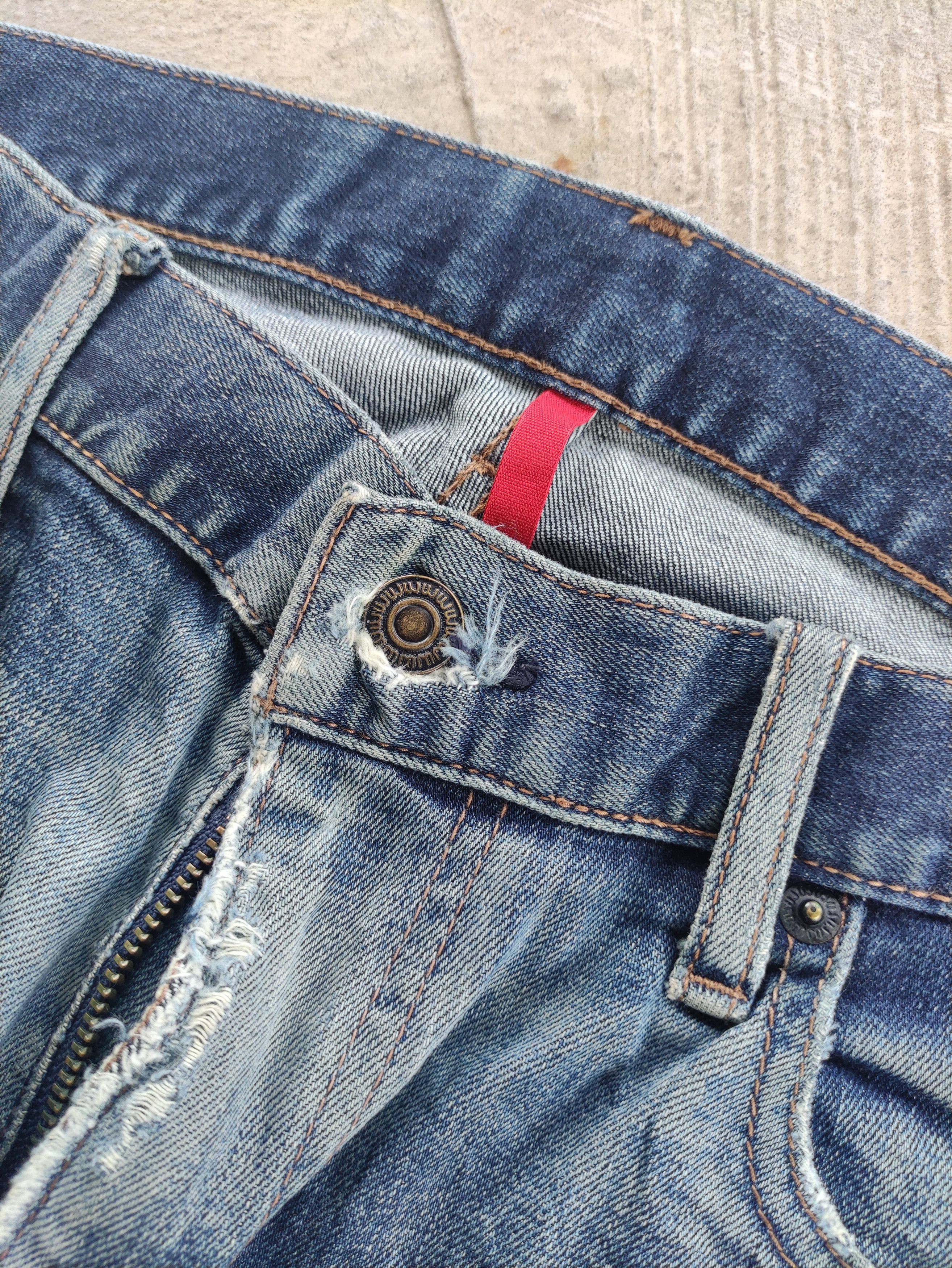 Japanese Brand Vintage Japanese Jean Distressed Faded Denim W36 Size US 36 / EU 52 - 5 Thumbnail