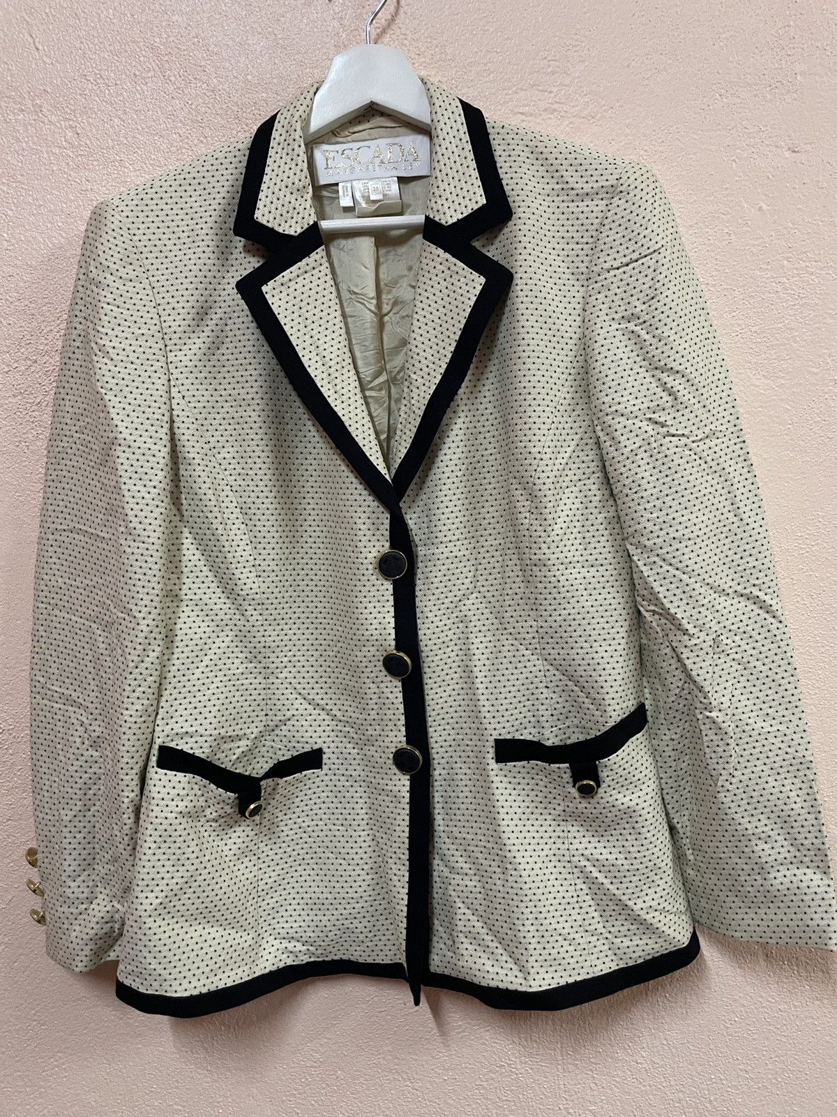 Escada Vintage Escada Margaretha Ley blazer size 38 polka dot Size XS / US 0-2 / IT 36-38 - 1 Thumbnail