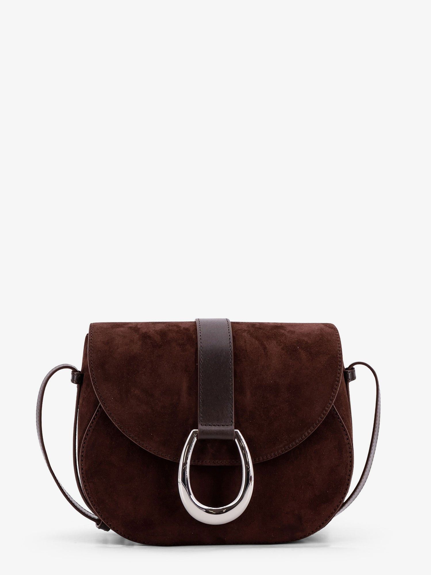 Staud Bella Saddle Suede Crossbody Bag Size ONE SIZE - 1 Thumbnail
