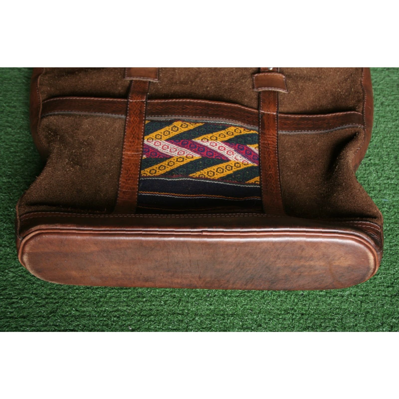 Vintage VINTAGE Bolivian Suede, Tooled Leather & Tapestry Slim Shoulder Tote Bag Size ONE SIZE - 5 Thumbnail