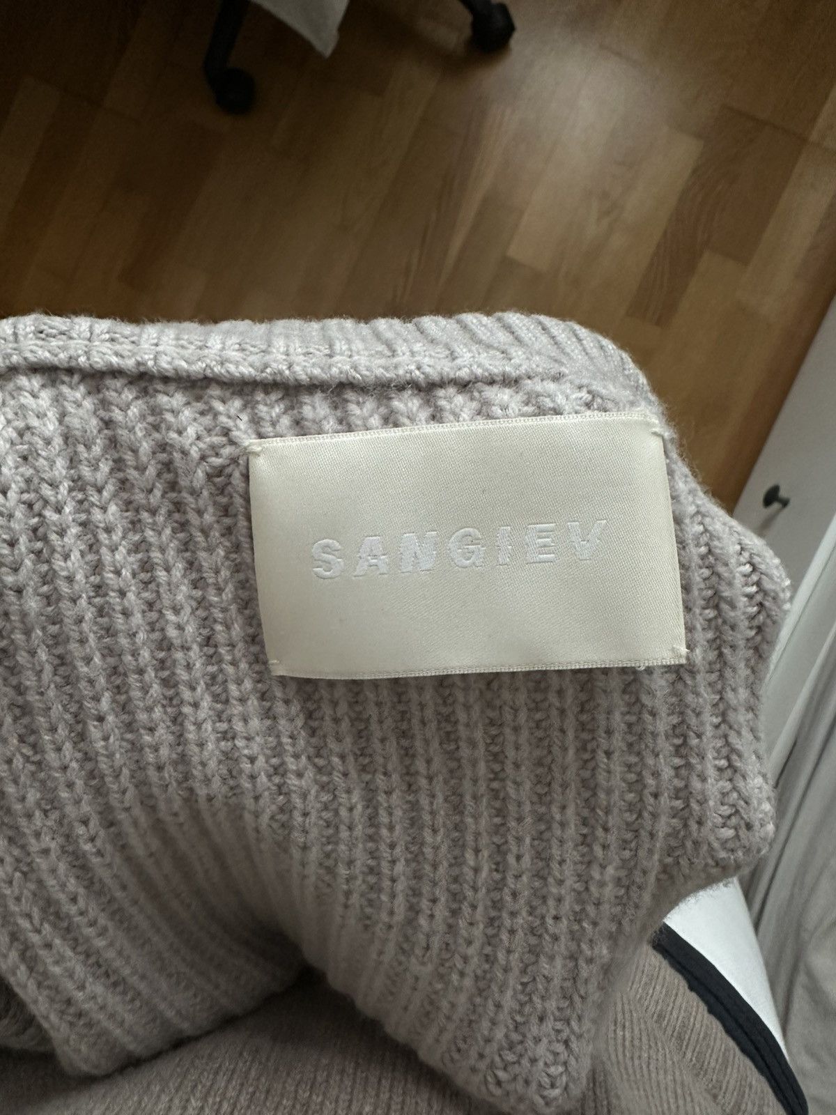 Sangiev Sangiev Fog Cropped Knit Jumper Size US M / EU 48-50 / 2 - 4 Thumbnail