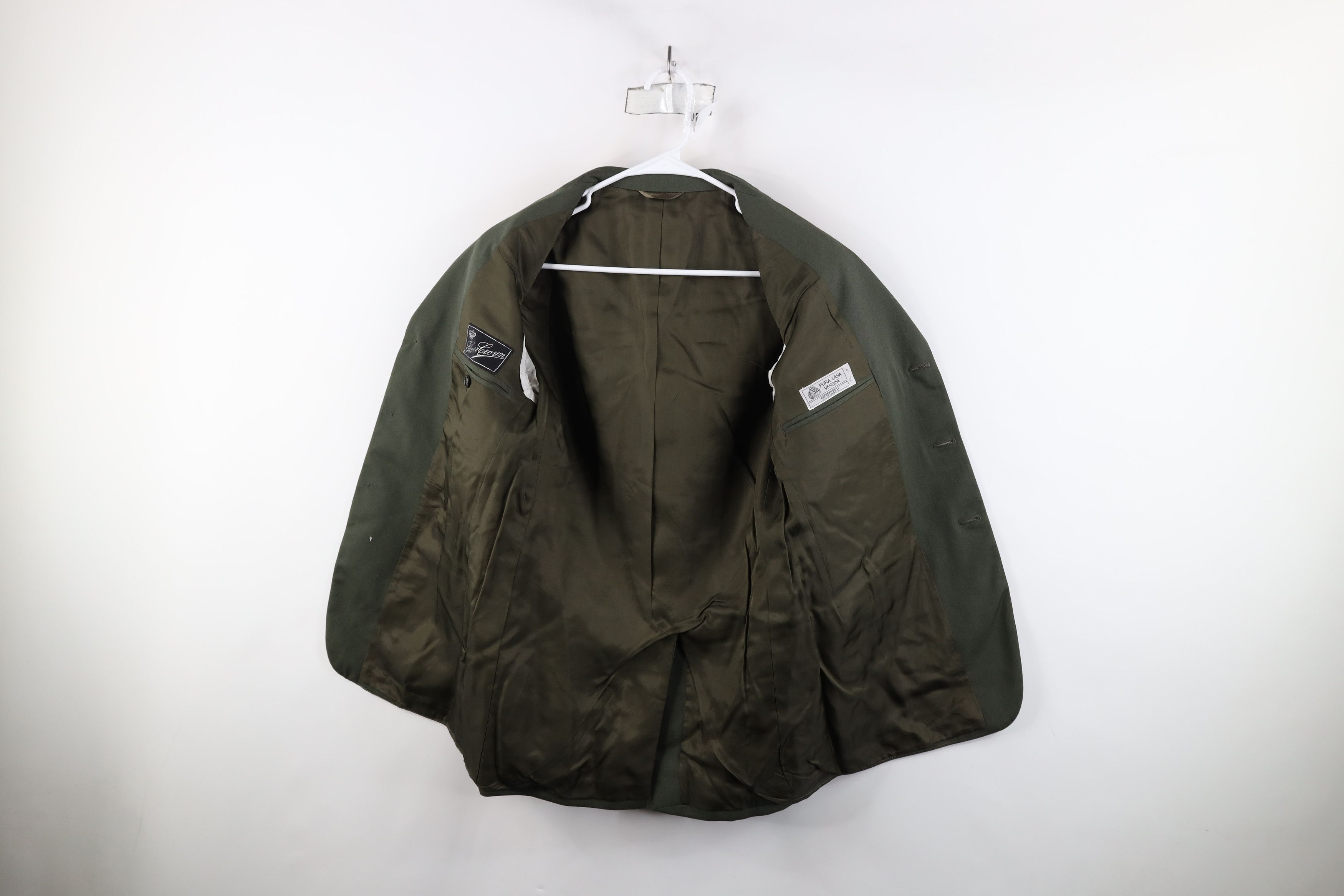 Vintage Vintage 50s Streetwear Button Suit Coat Blazer Jacket Green Size US L / EU 52-54 / 3 - 8 Thumbnail