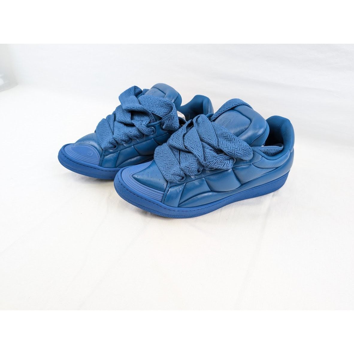 Lanvin o1rshd1 Curb XL Low Top Sneakers in Blue Size US 11 / EU 44 - 19 Thumbnail