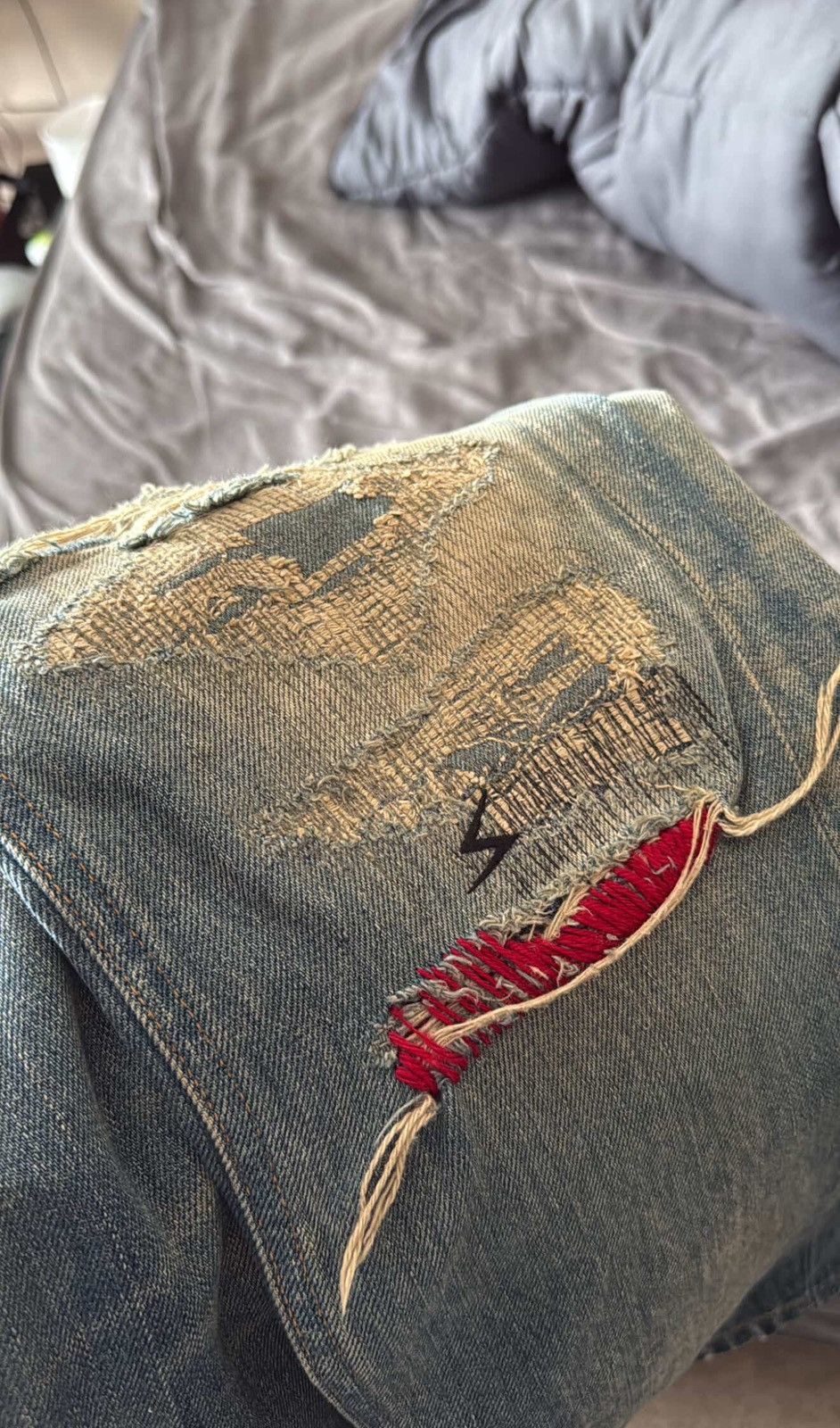 Undercover 04 Undercover 68 red yarn denim SOLD Size US 33 - 11 Thumbnail