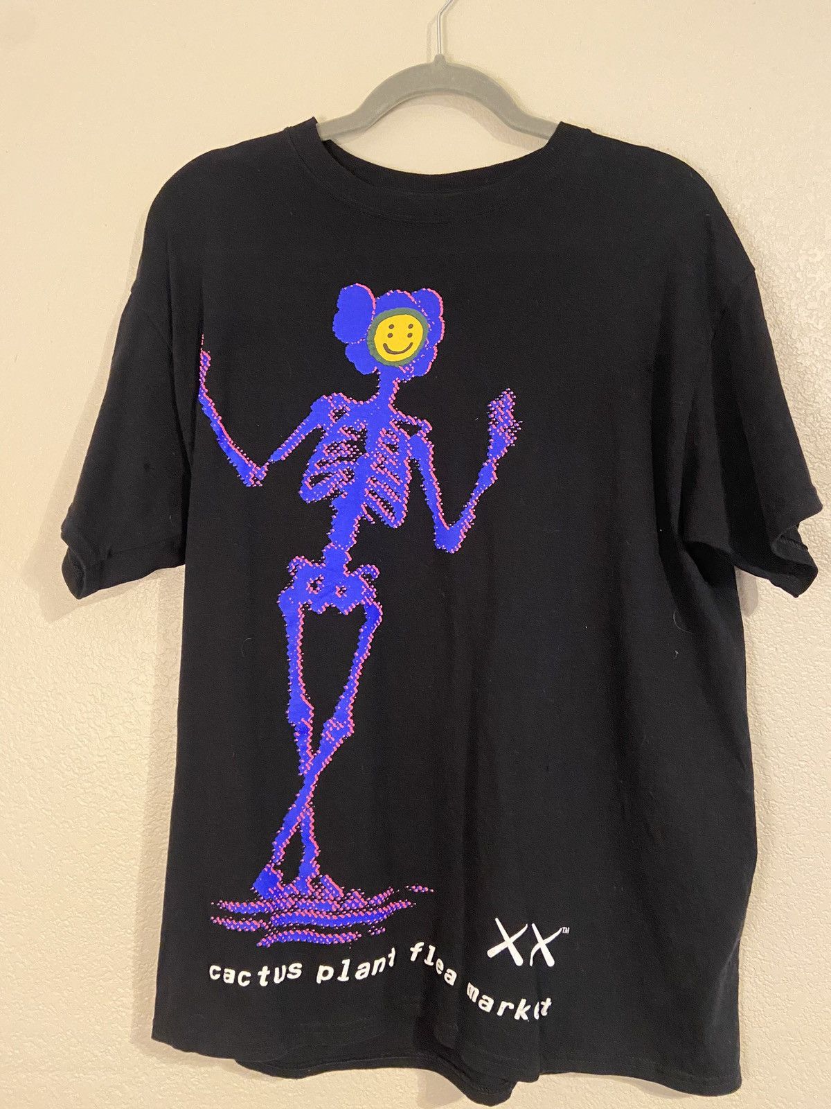 Kaws CPFM x KAWS Skeleton Tee Black | Grailed