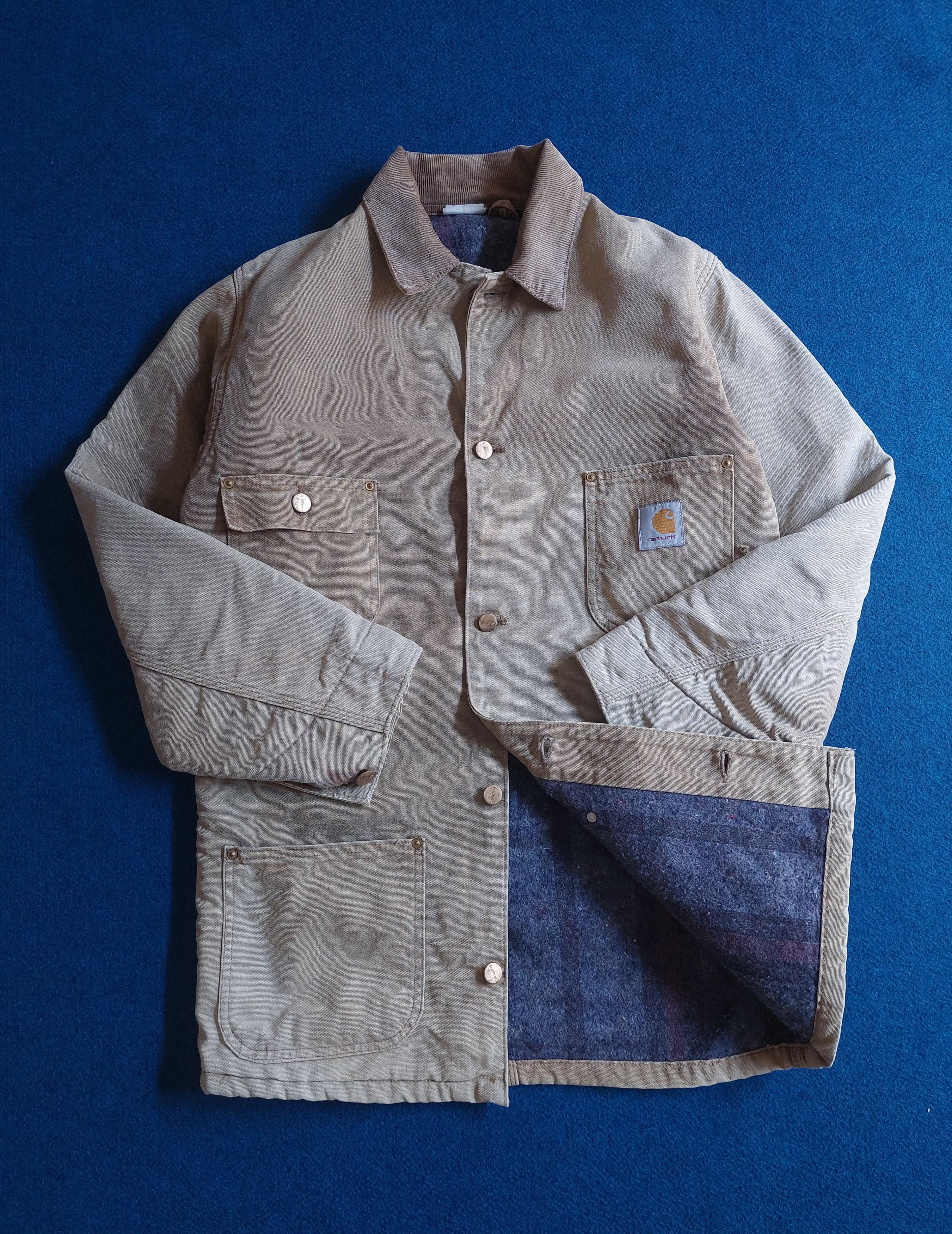 Carhartt Vintage carhartt jacket 80' blanket lined chore jacket Size US M / EU 48-50 / 2 - 3 Thumbnail