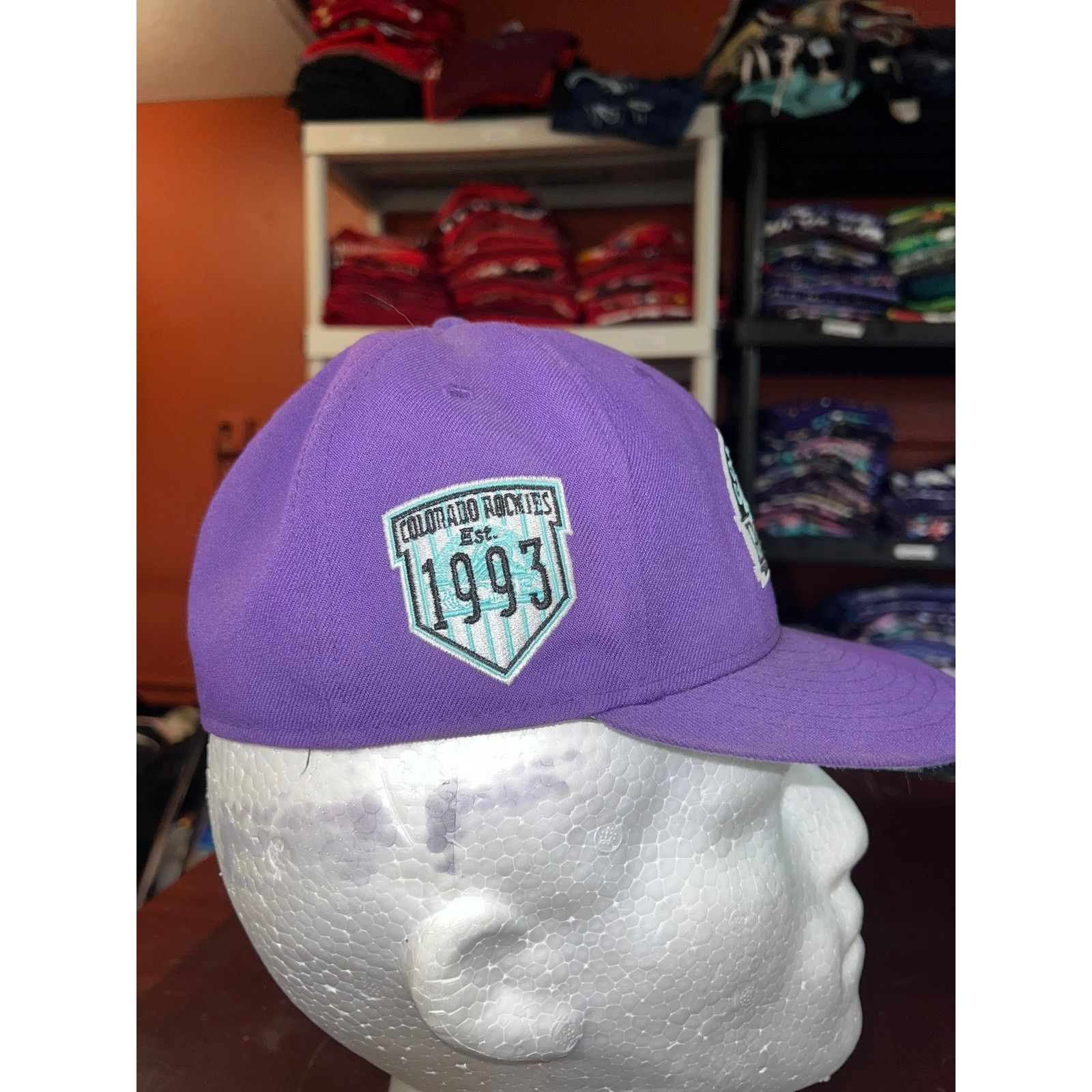 New Era Colorado Rockies Cooperstown Collection Hat Fitted 7 59/50 Size ONE SIZE - 5 Thumbnail