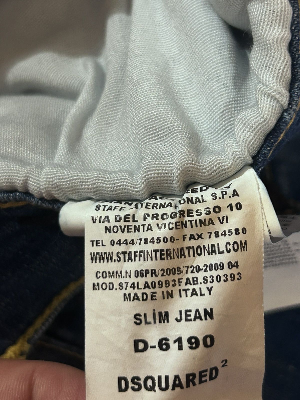 Dsquared2 DSQ2 Dsquared2 Slim Jean “D-6190” Distressed Paint-Splatter Size US 32 / EU 48 - 7 Thumbnail