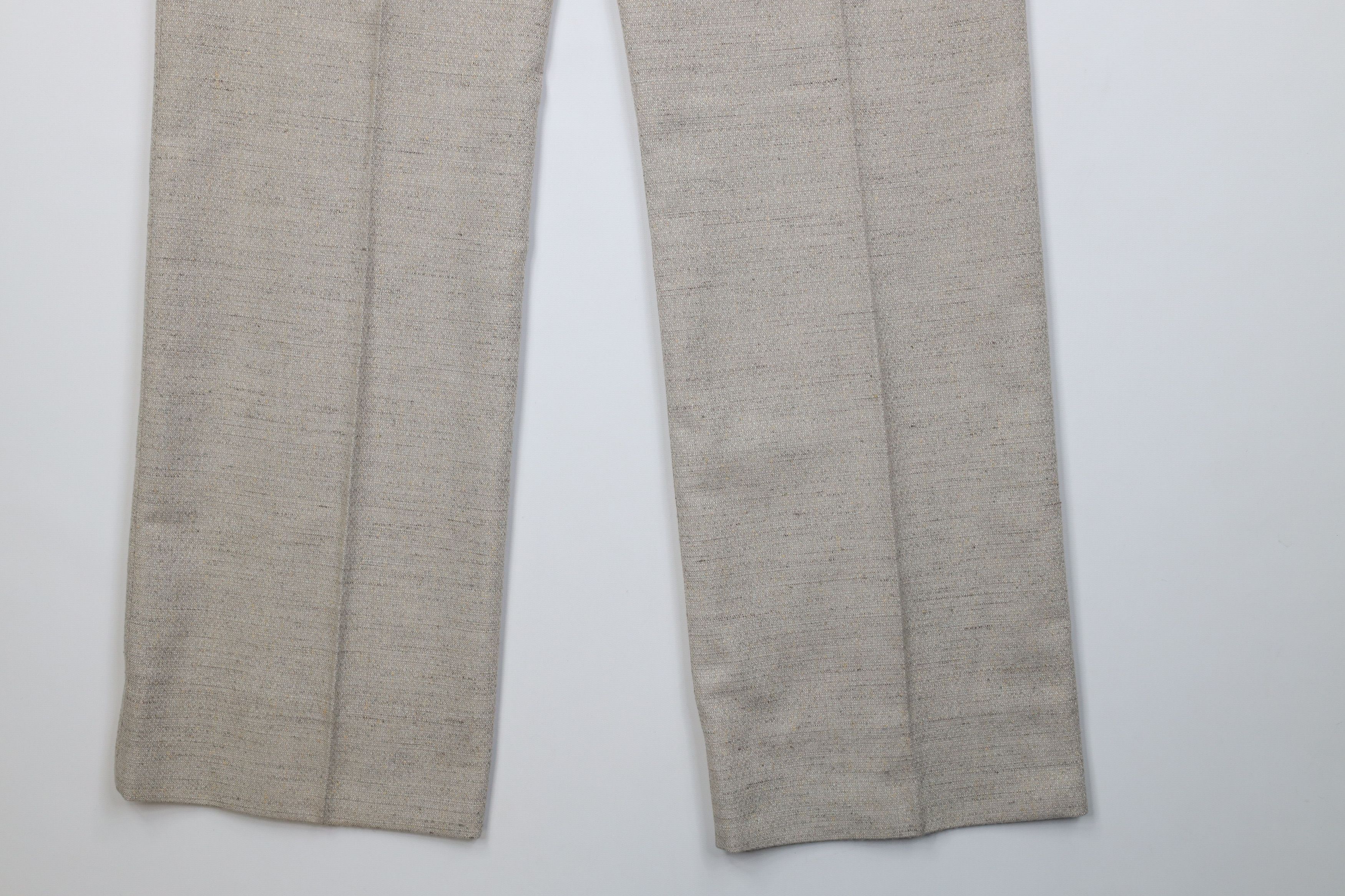 Vintage Vintage 70s Streetwear Tweed Flared Wide Leg Chino Pants USA Size US 34 / EU 50 - 14 Thumbnail