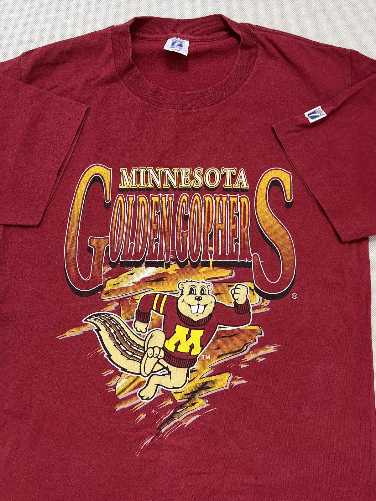 Logo 7 × NBA × Vintage Tshirt Minnesota Golden Gophers NBA Vintage 80’s 90’s Size US M / EU 48-50 / 2 - 1 Thumbnail
