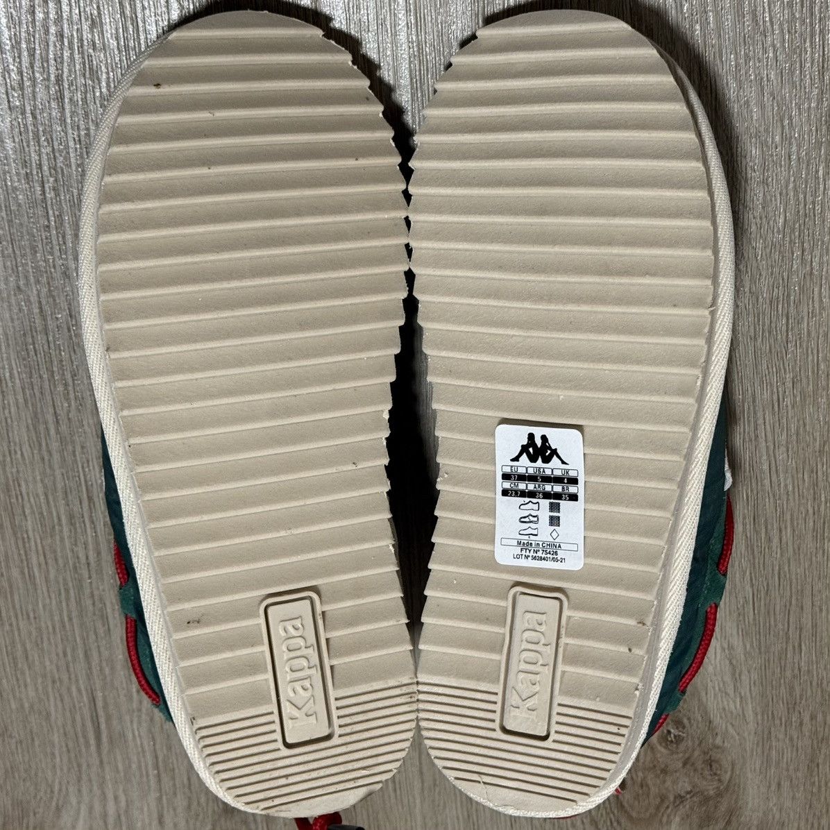 Kappa Kappa 222 Banda Mule Slippers Green Eggnog Red Size 5 New Size US 5 / EU 37 - 7 Thumbnail