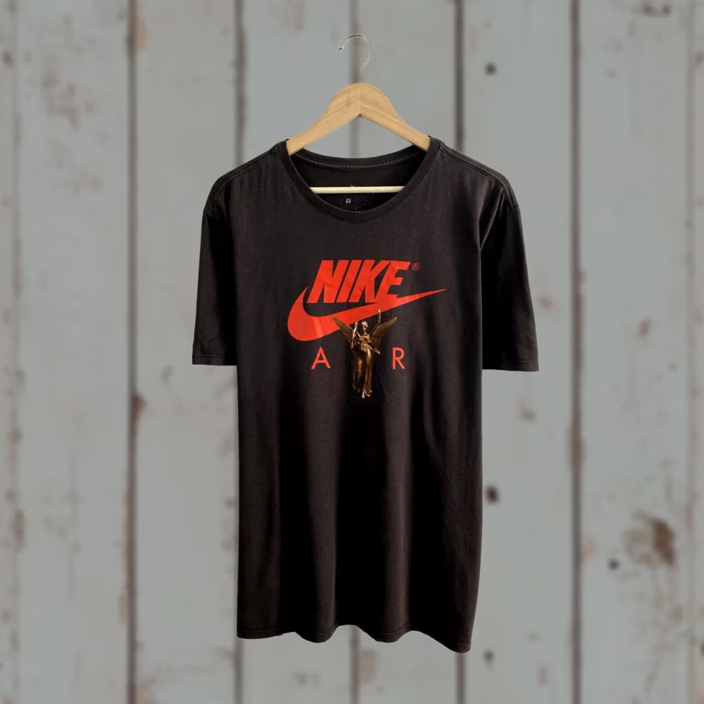 Nike Nike Air Center Swoosh T-Shirt XL Grey Retro Men Size US XL / EU 56 / 4 - 1 Thumbnail