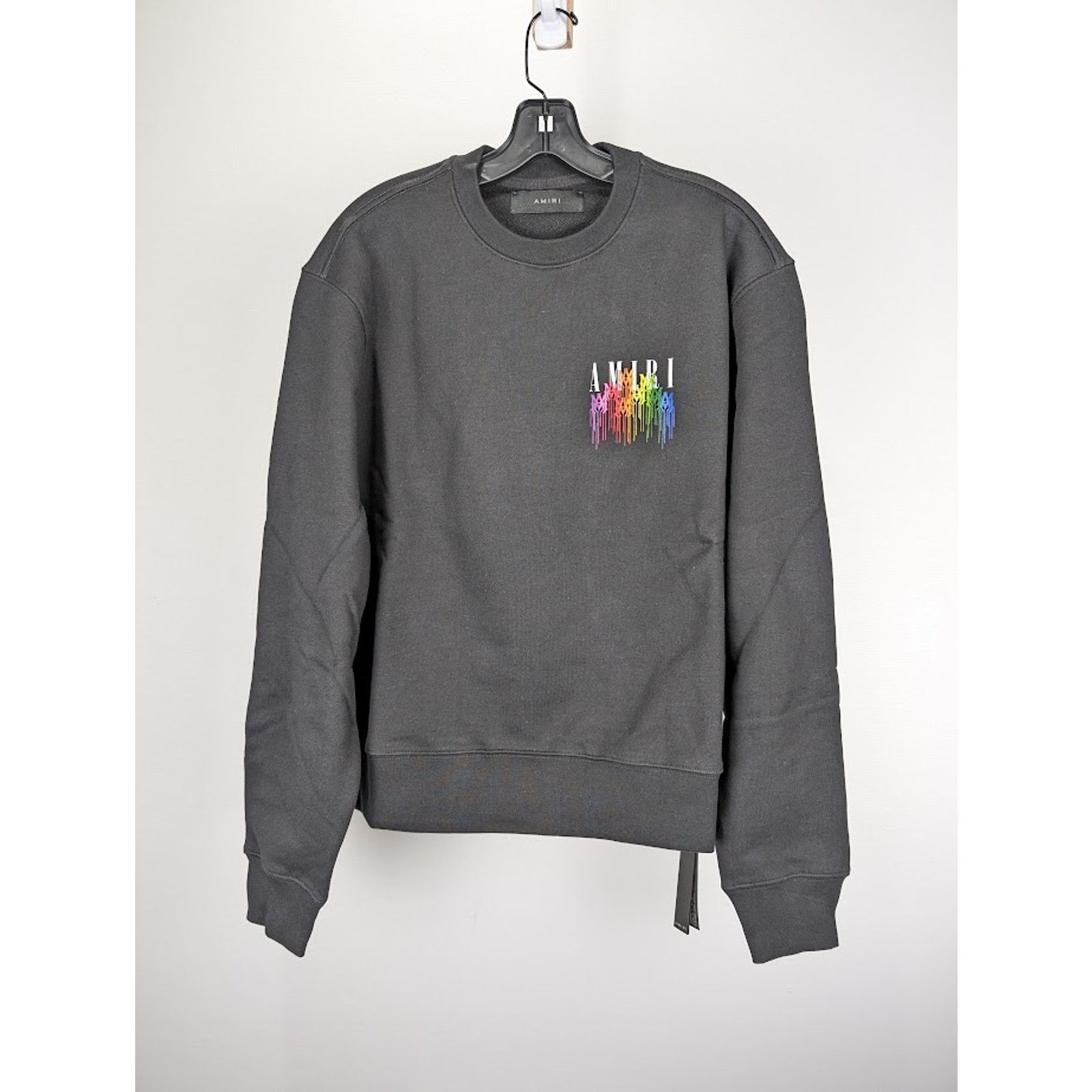 Amiri o1rshd1 Q:2 / MA Drip Collage Crewneck Sweater in Black Size US M / EU 48-50 / 2 - 2 Thumbnail