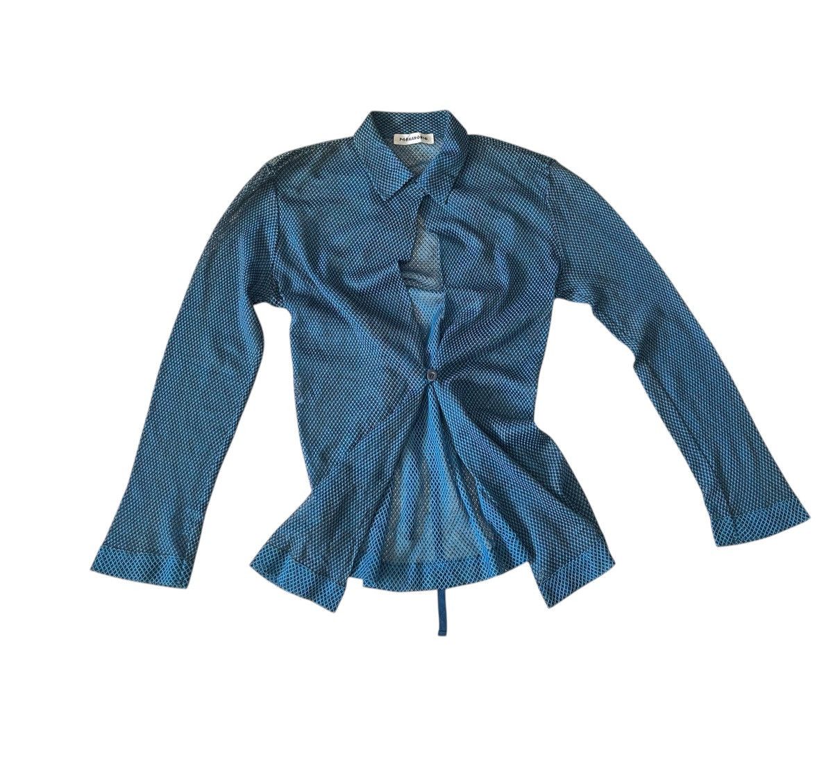 Issey Miyake Vintage issey miyake permanente ruched sheer net shirt Size US S / EU 44-46 / 1 - 1 Thumbnail