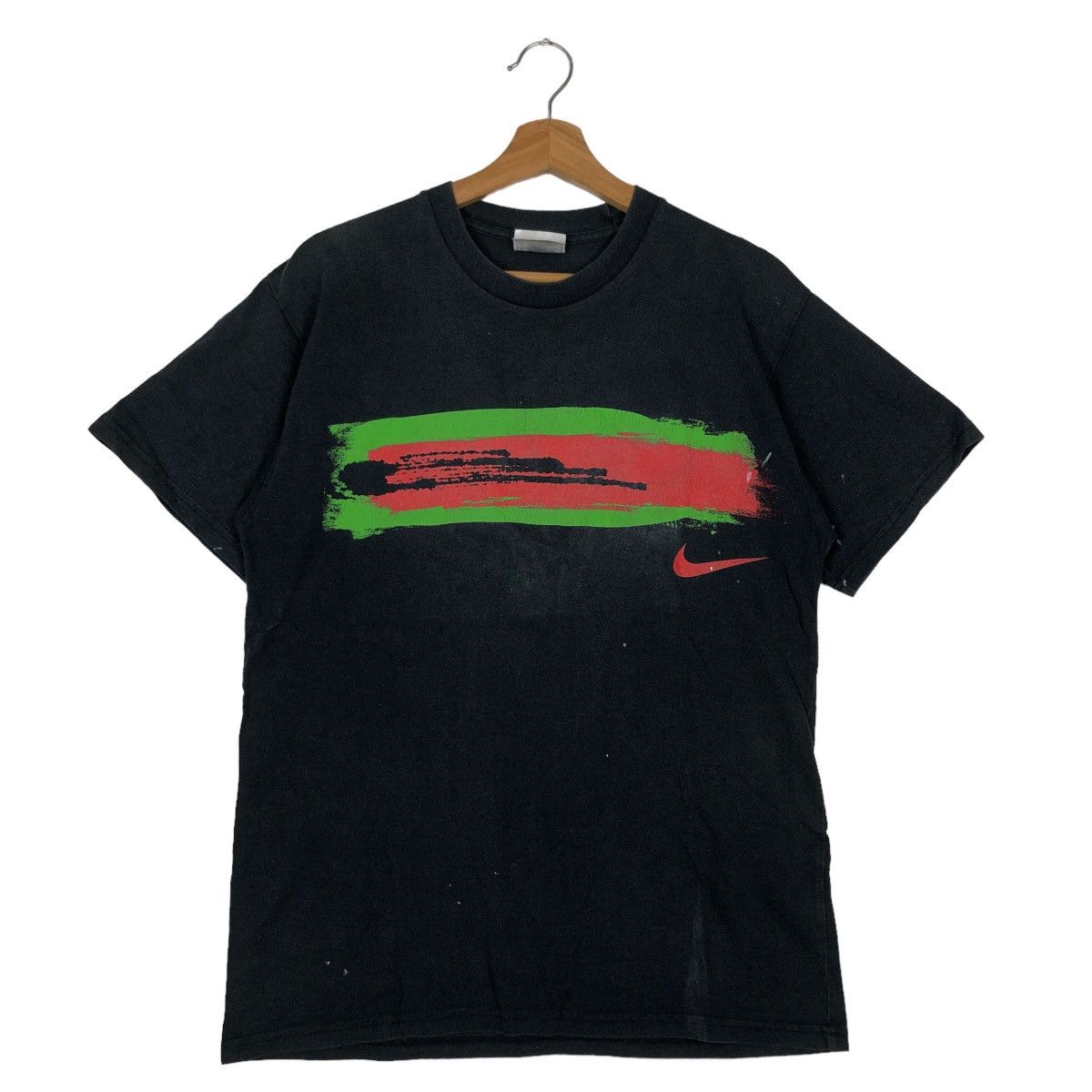 Nike 🔥Vintage 2000 Nike Big Swoosh Tee Y2K Streetwear Size US S / EU 44-46 / 1 - 2 Thumbnail