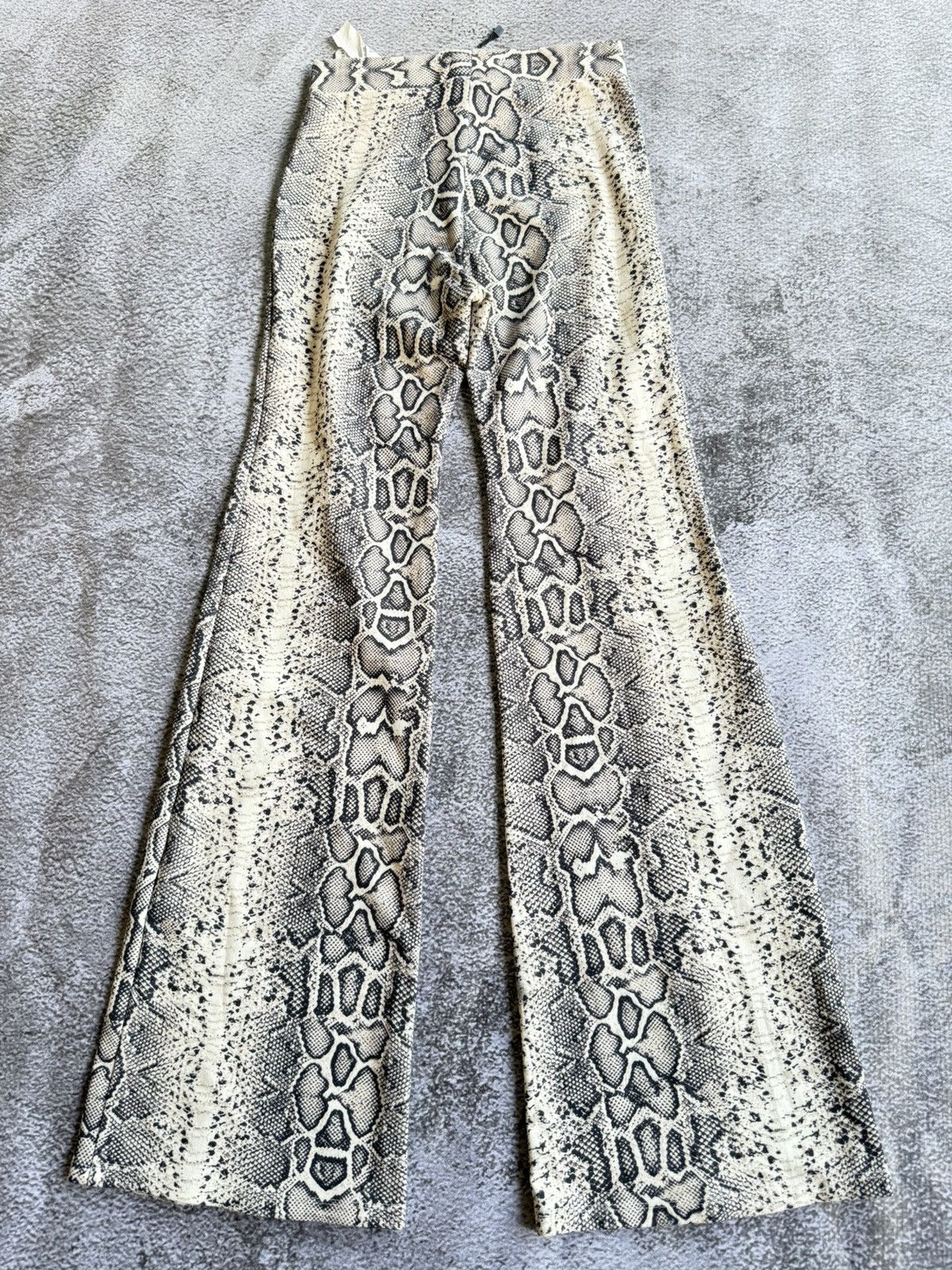 Hysteric Glamour Bershka Pyton Snake Skin Flared Pants Size US 26 / EU 42 - 2 Thumbnail