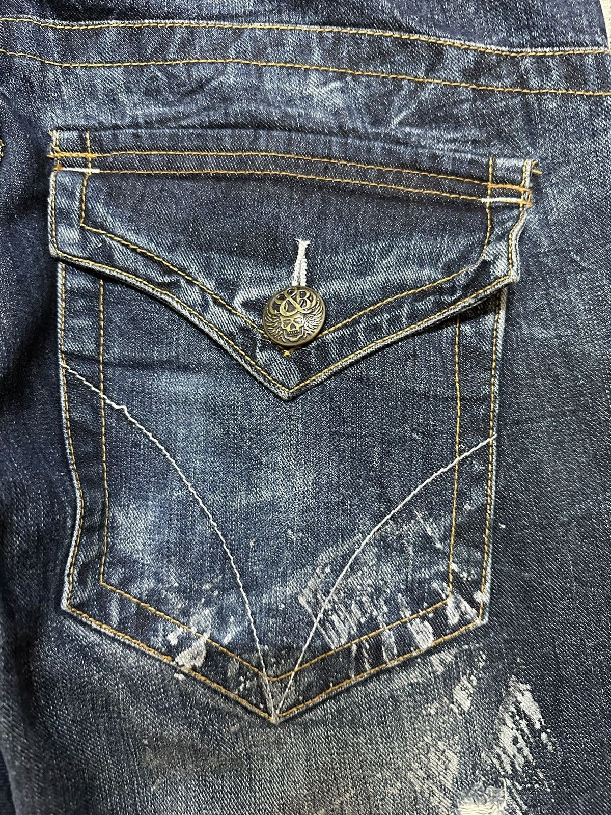 Dr. Collectors Vintage Japanese Brand Flare Comb Grunge Distressed Denim Size US 34 / EU 50 - 10 Thumbnail