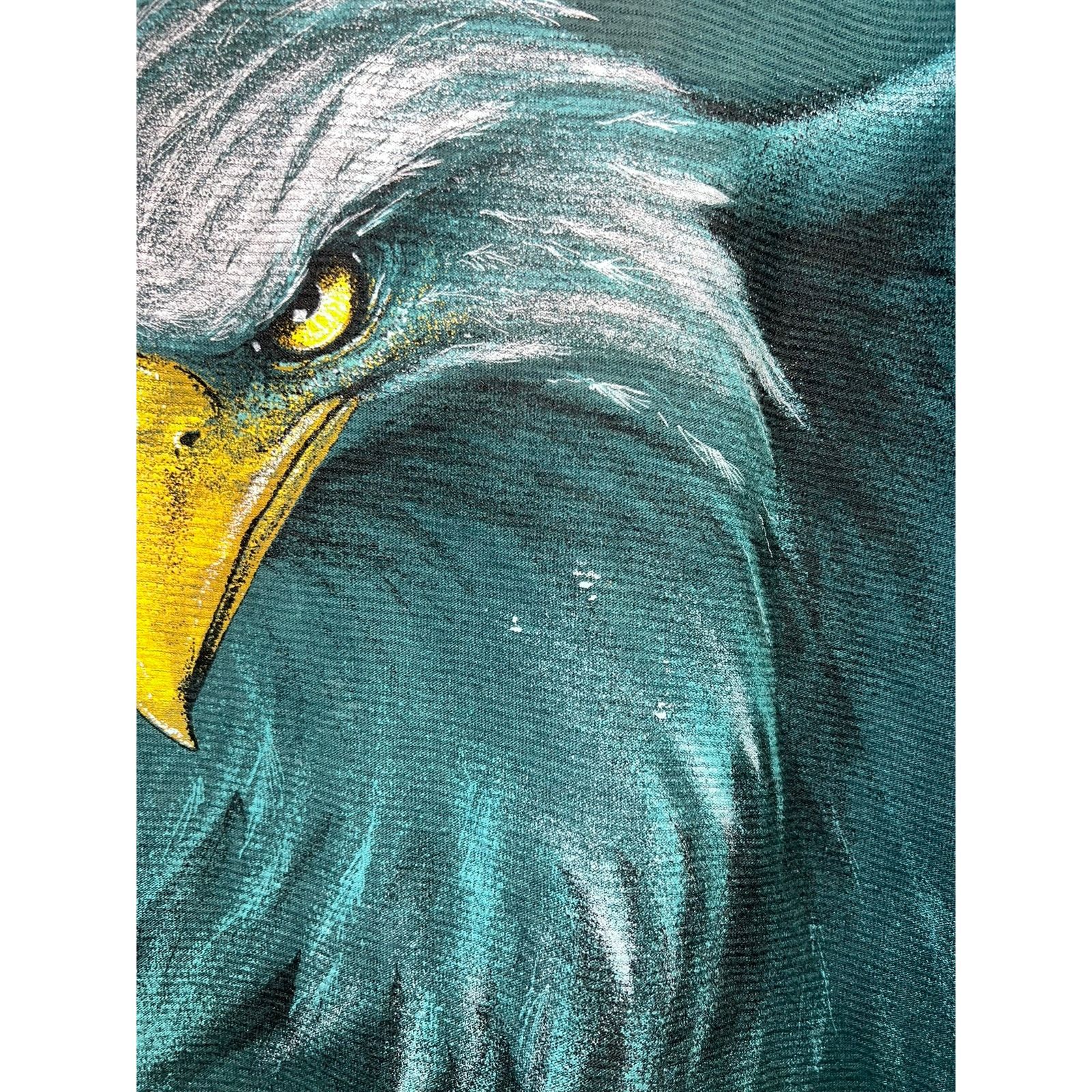Vintage Vintage Bald Eagle Shirt Hazelwoods Green Bird Tee 90s Large Size US L / EU 52-54 / 3 - 6 Thumbnail