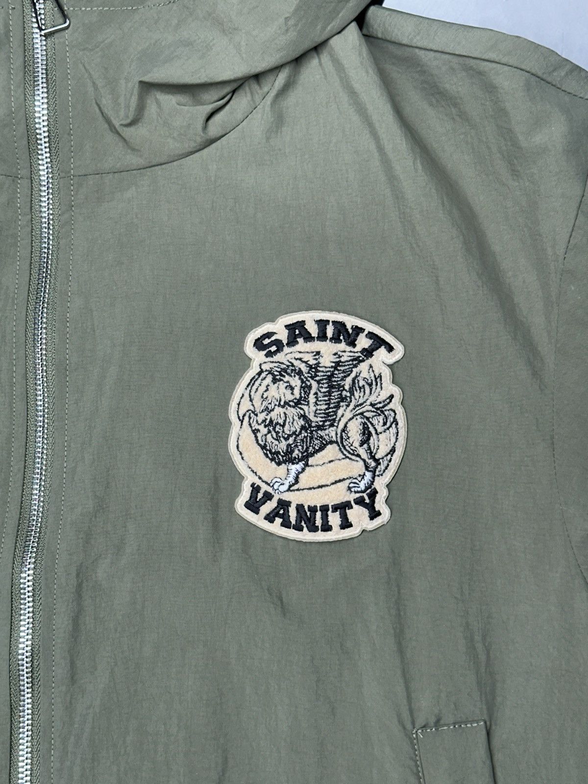 Saint Vanity Saint Vanity “Army green” Hooded Nylon Jacket Size US L / EU 52-54 / 3 - 3 Thumbnail