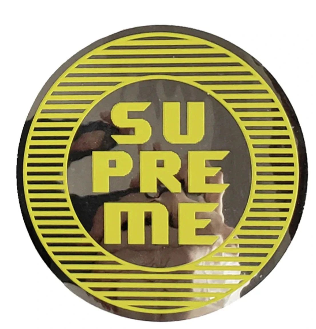 Supreme Supreme Disrupt Foil Sticker Yellow SS15 Round Graphic Size ONE SIZE - 1 Preview