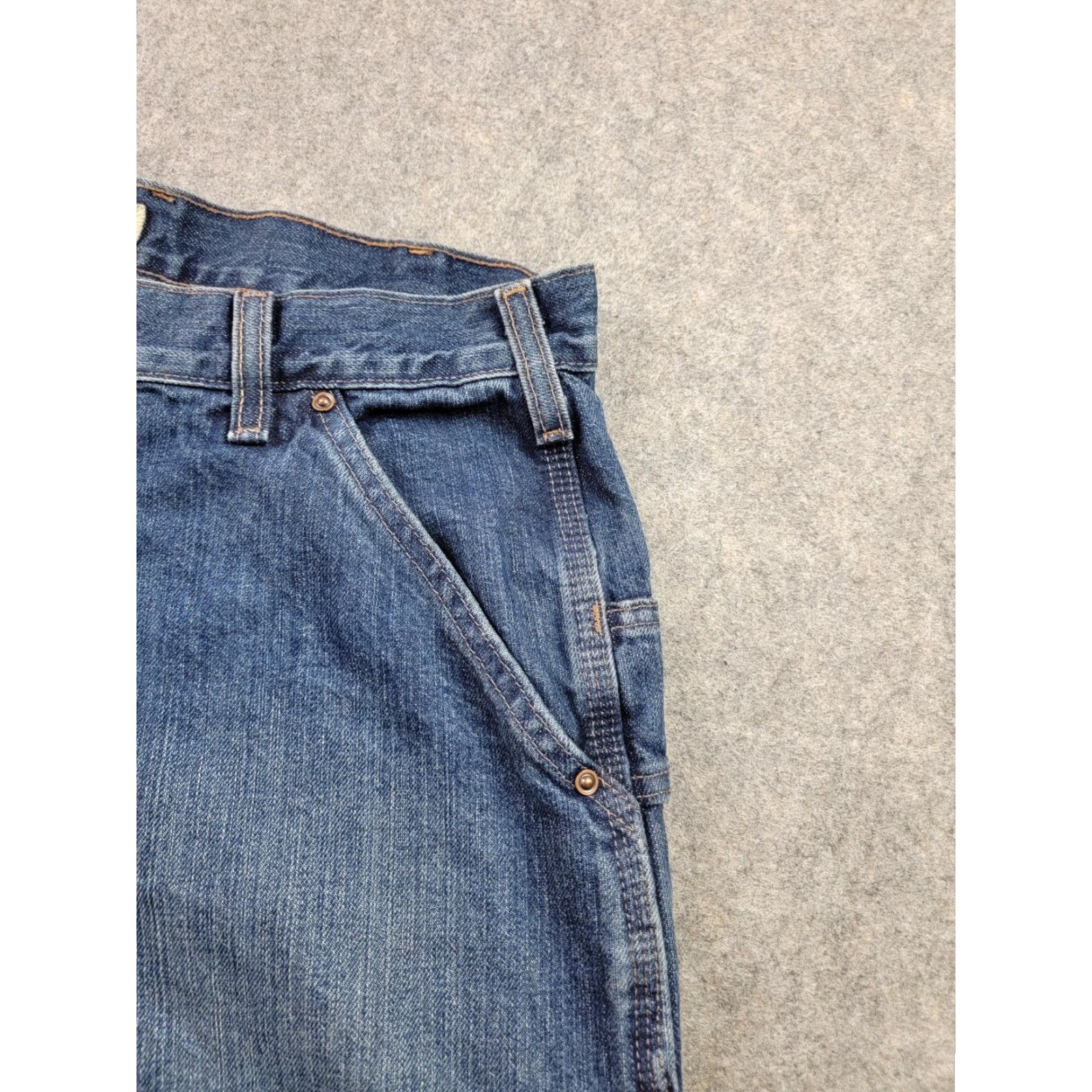 Carhartt Carhartt Jeans Mens 36x30 Blue Dungarees Fit Utility Carpenter Work Denim B223 Jeans Size US 36 / EU 52 - 3 Thumbnail