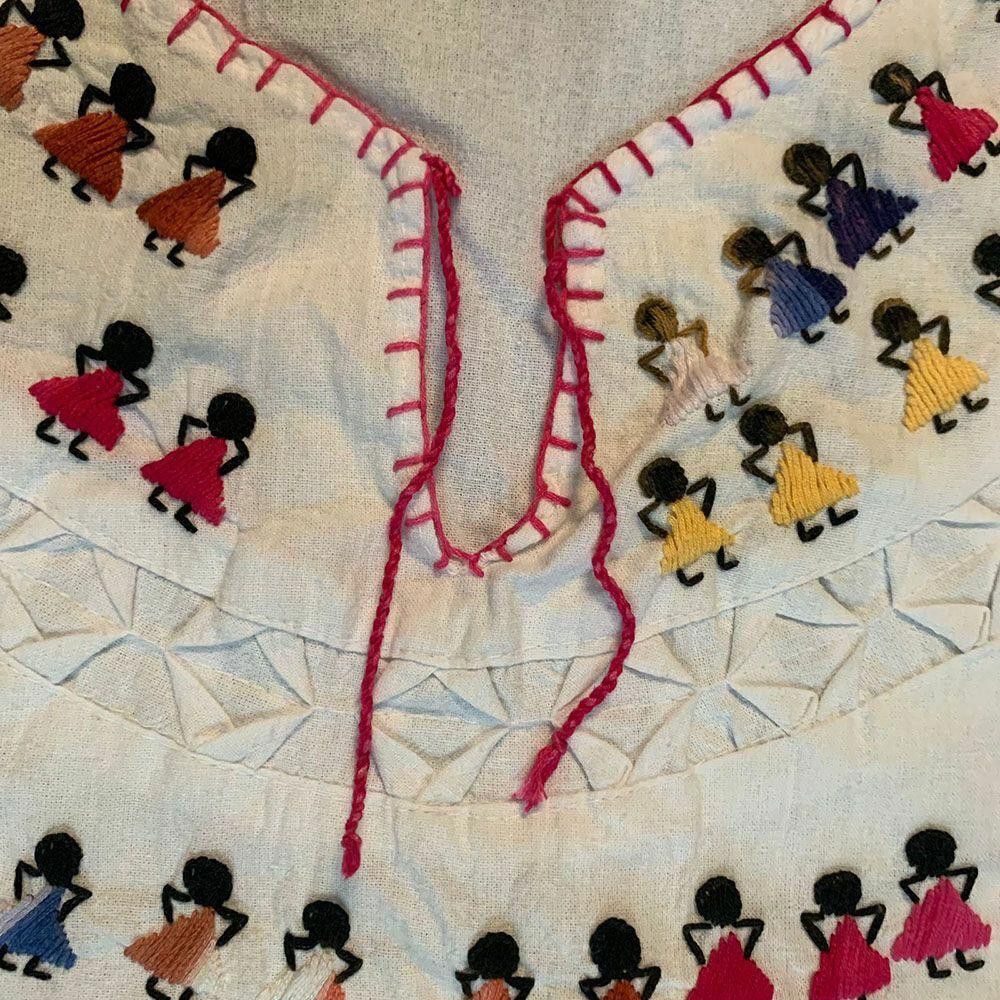 Designer Pre Owned White Hand Made Blouse L Size L / US 10 / IT 46 - 6 Thumbnail
