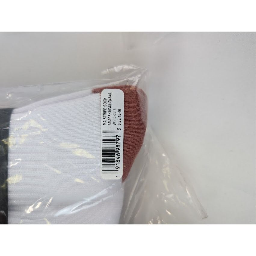 Amiri o1rshd1 Size: 45-46 / MA Stripe Socks in White / Cork Size ONE SIZE - 11 Thumbnail