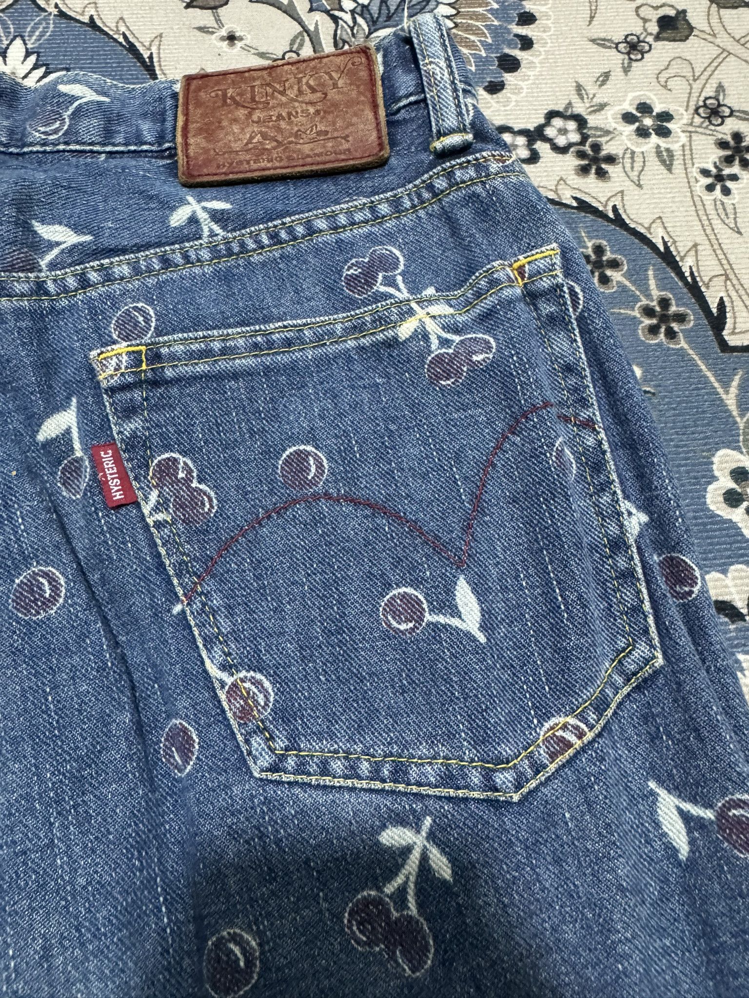 Beauty Beast × Hysteric Glamour × Japanese Brand Vintage hysteric Glamour Kinky Ankle Cut Print Jeans Size US 29 - 3 Thumbnail