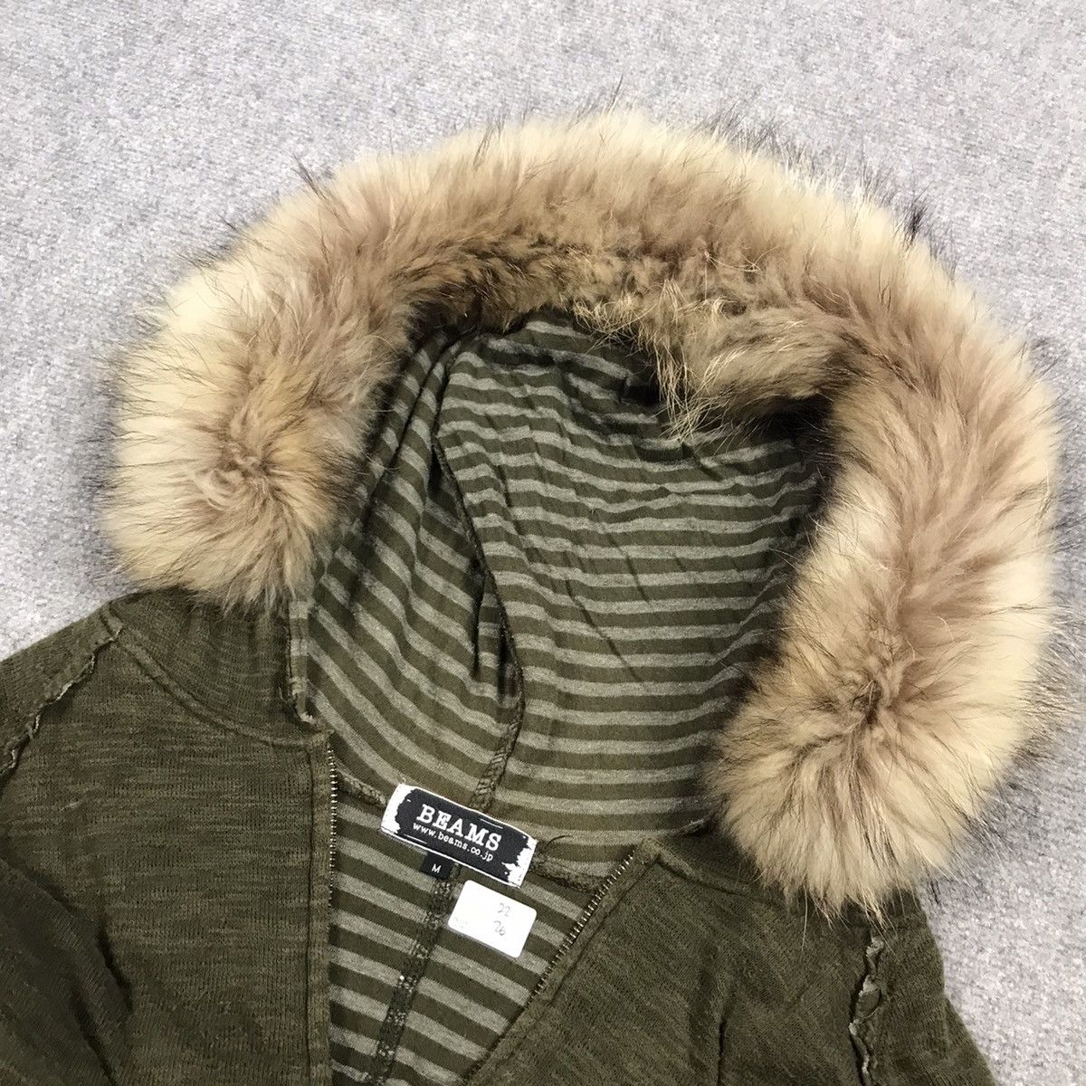Beams Plus × If Six Was Nine × Le Grande Bleu (L.G.B.) BEAMS DISTRESS DESIGN ZIPPER FUR HOODIES PUNK ROCK STYLE Size US M / EU 48-50 / 2 - 13 Thumbnail