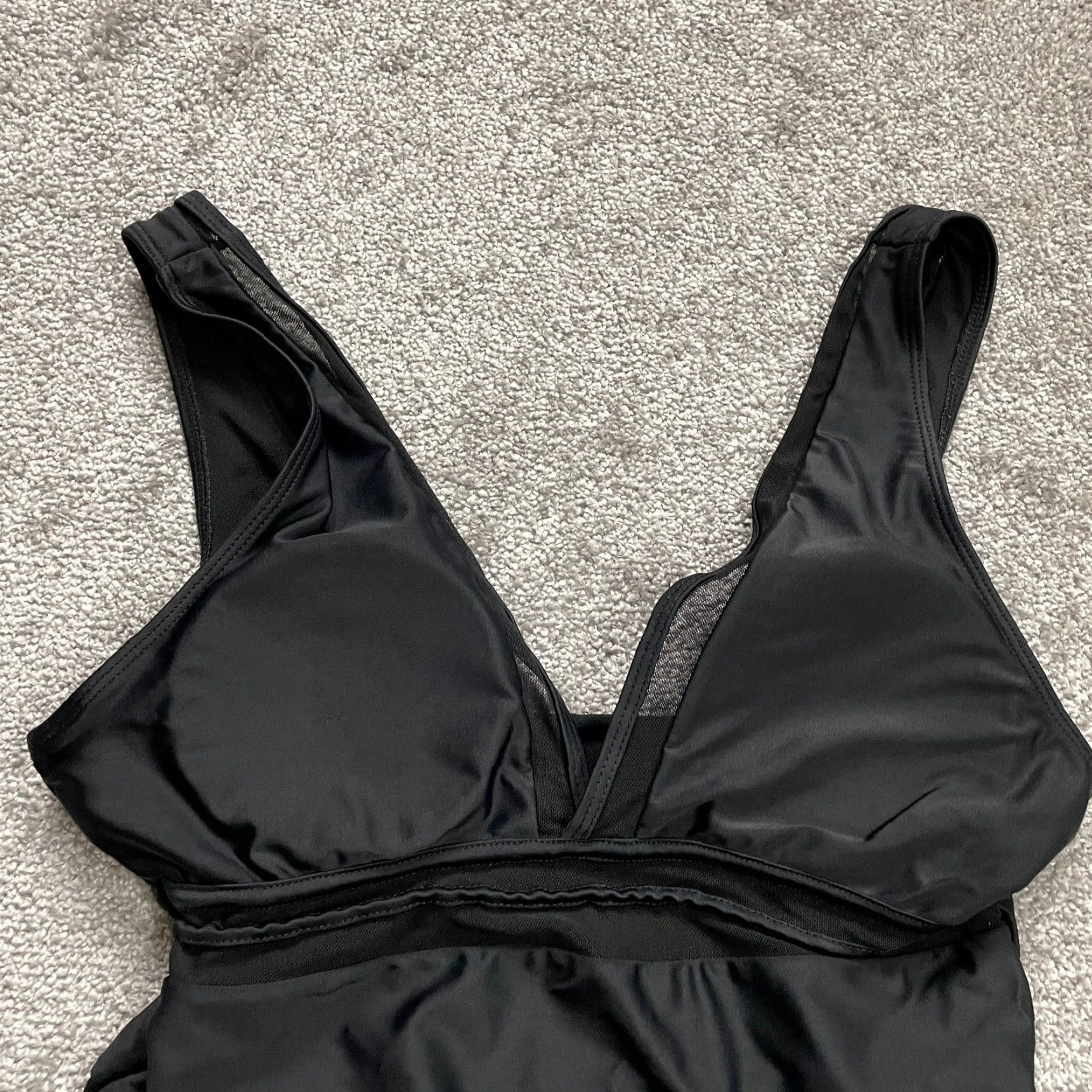 Vintage Unbranded Swimsuit Womens M Solid Black Padded One Piece Beach Body Suit Size M / US 6-8 / IT 42-44 - 4 Thumbnail