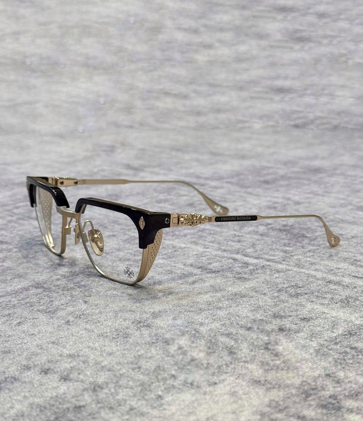 Chrome Hearts CHROME HEARTS LGMA Classic Brown/Matte Gold Plated Size ONE SIZE - 1 Thumbnail