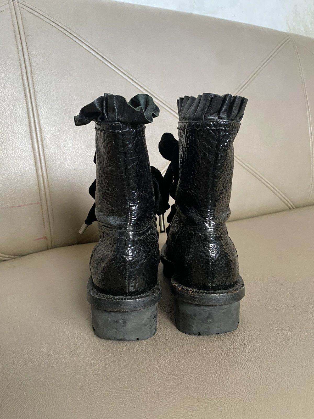 Alexander McQueen Alexander mcqueen patent leather lace up boot Size US 6.5 / IT 36.5 - 6 Thumbnail