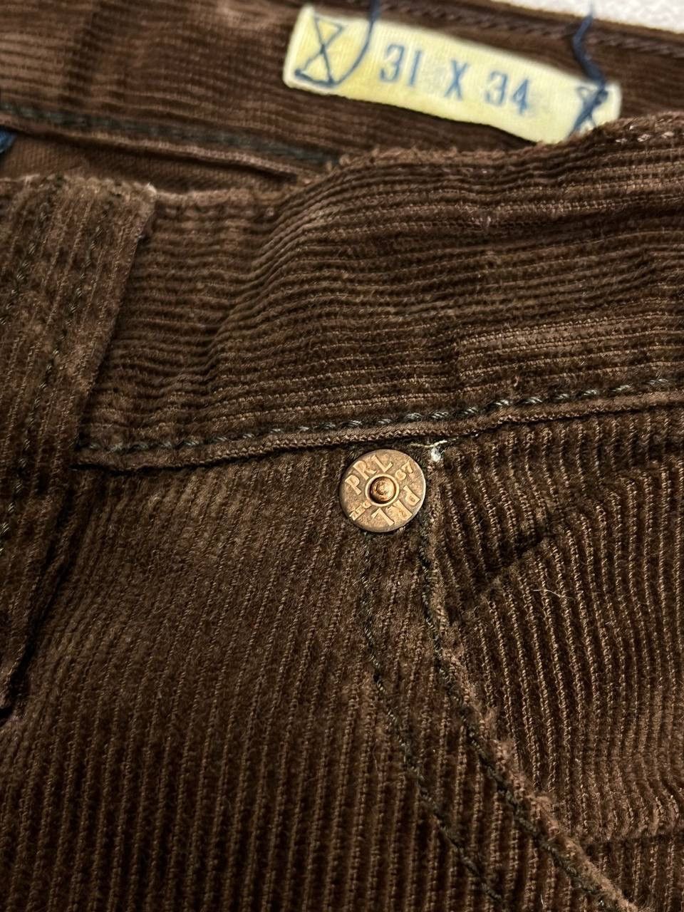 Polo Ralph Lauren Vintage Polo Ralph Lauren Baggy Velvet Flared Pants 31x34 Size US 31 - 6 Thumbnail