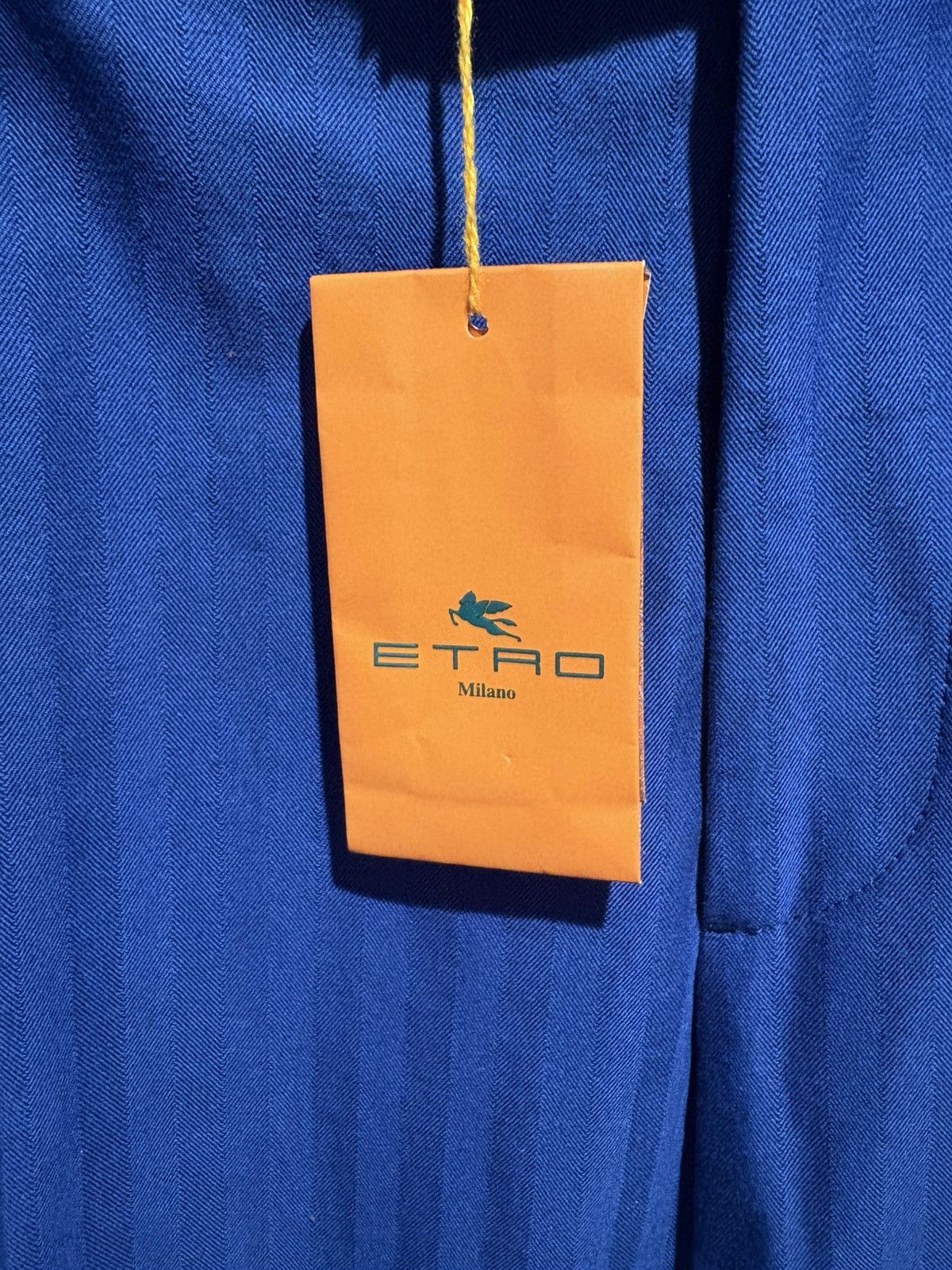 Etro $750 NWT Etro Milano Vibrant Blue cotton Chinos pants sz 56 Size US 39 - 11 Thumbnail