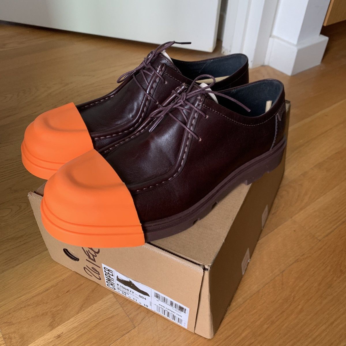 Camper Camper Junction Brown Leather Derby Shoes US 11 NEW IN BOX