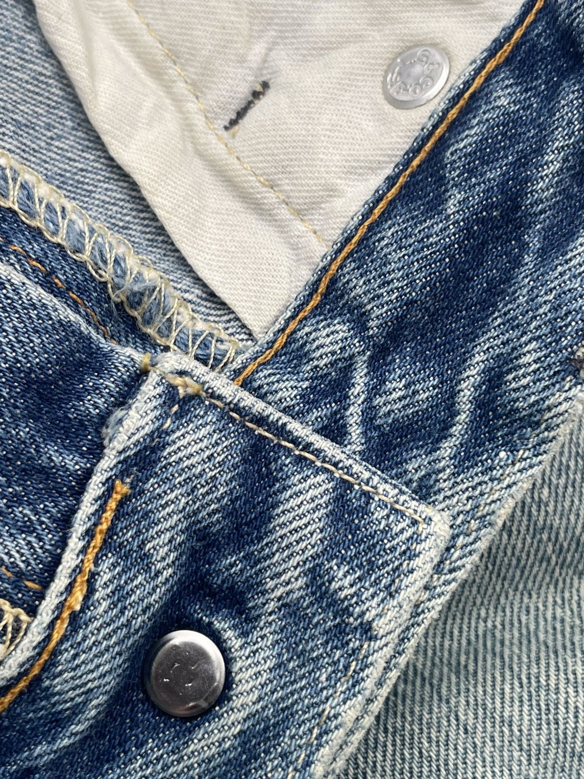 Levi's Vintage 90’s Levi’s Lot 501Z E Selvedge Distresed Size US 34 / EU 50 - 16 Thumbnail